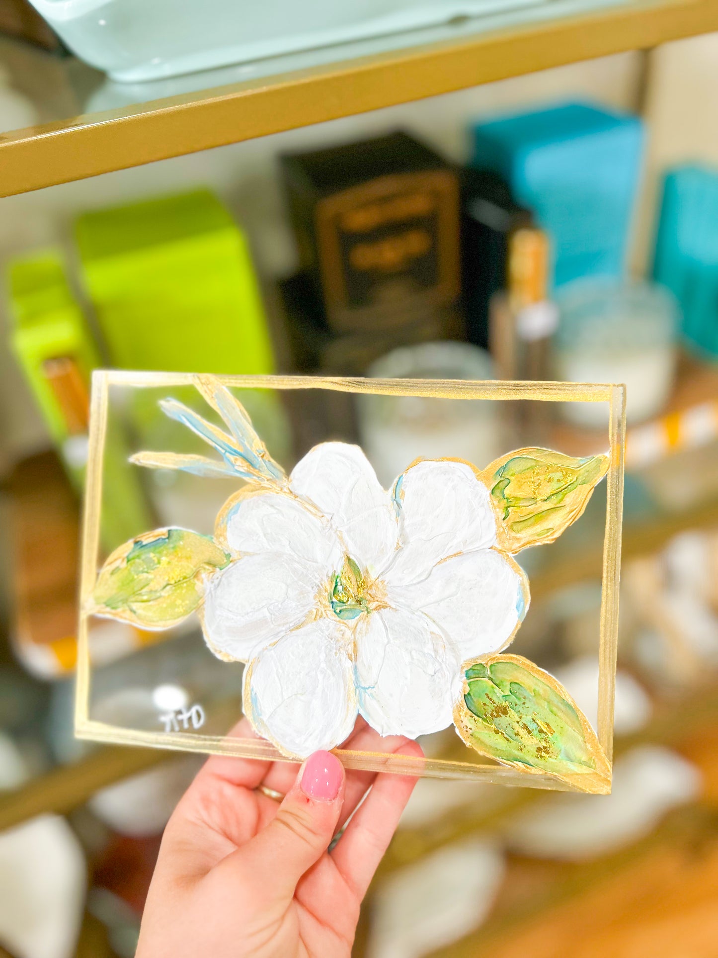 5x7 Magnolia Acrylic Block Art