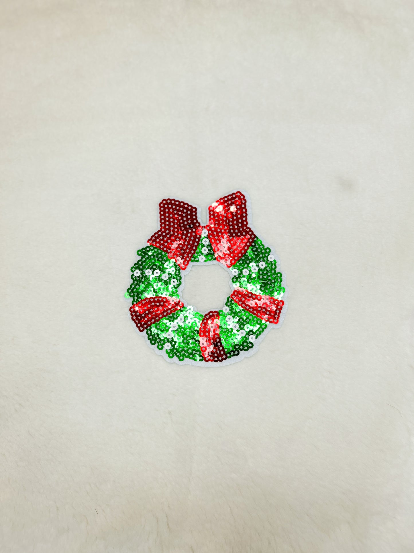 Patch-Small Red and Green Wreath