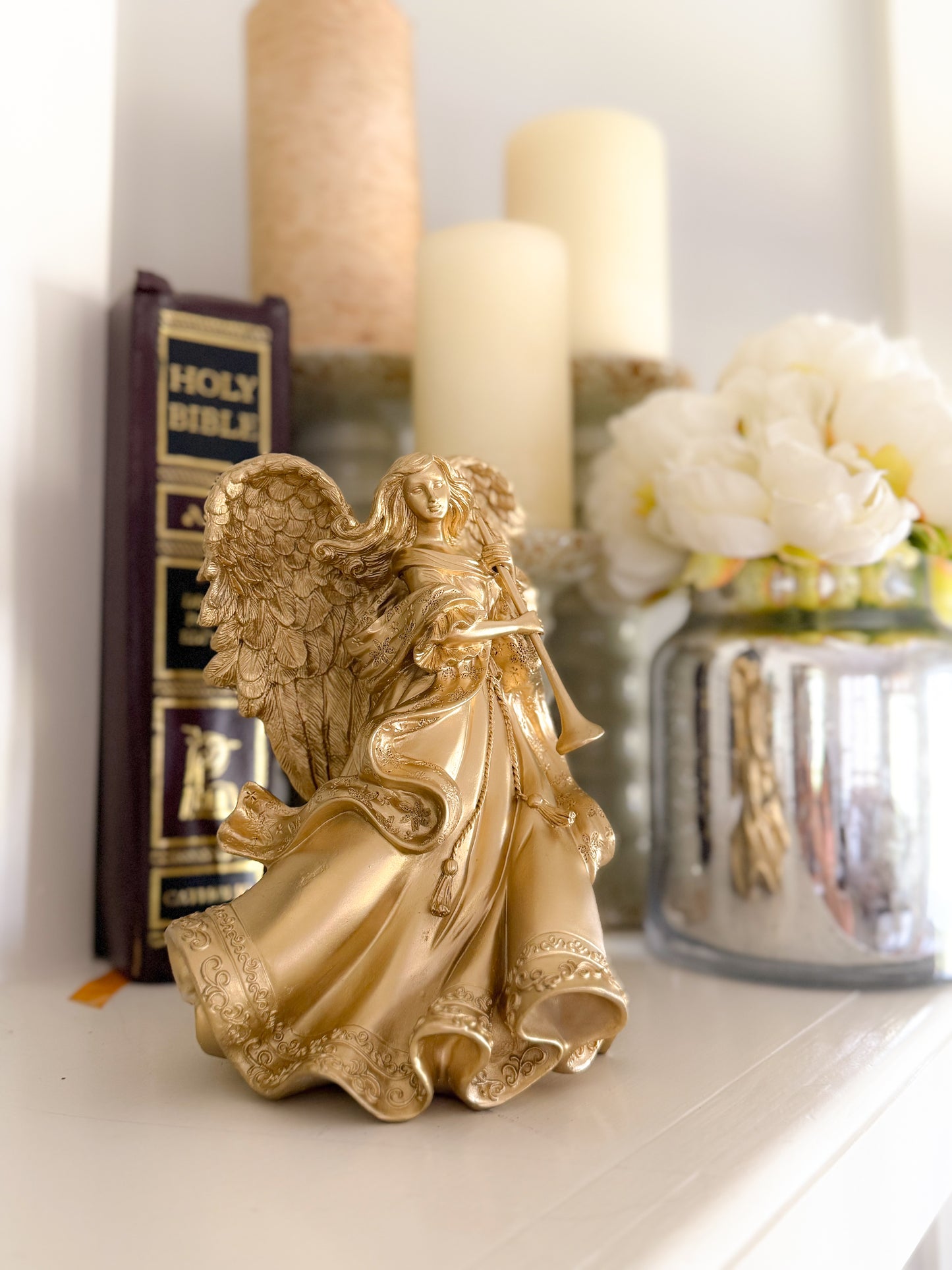 Angelica Golden Angel Acrylic Statue