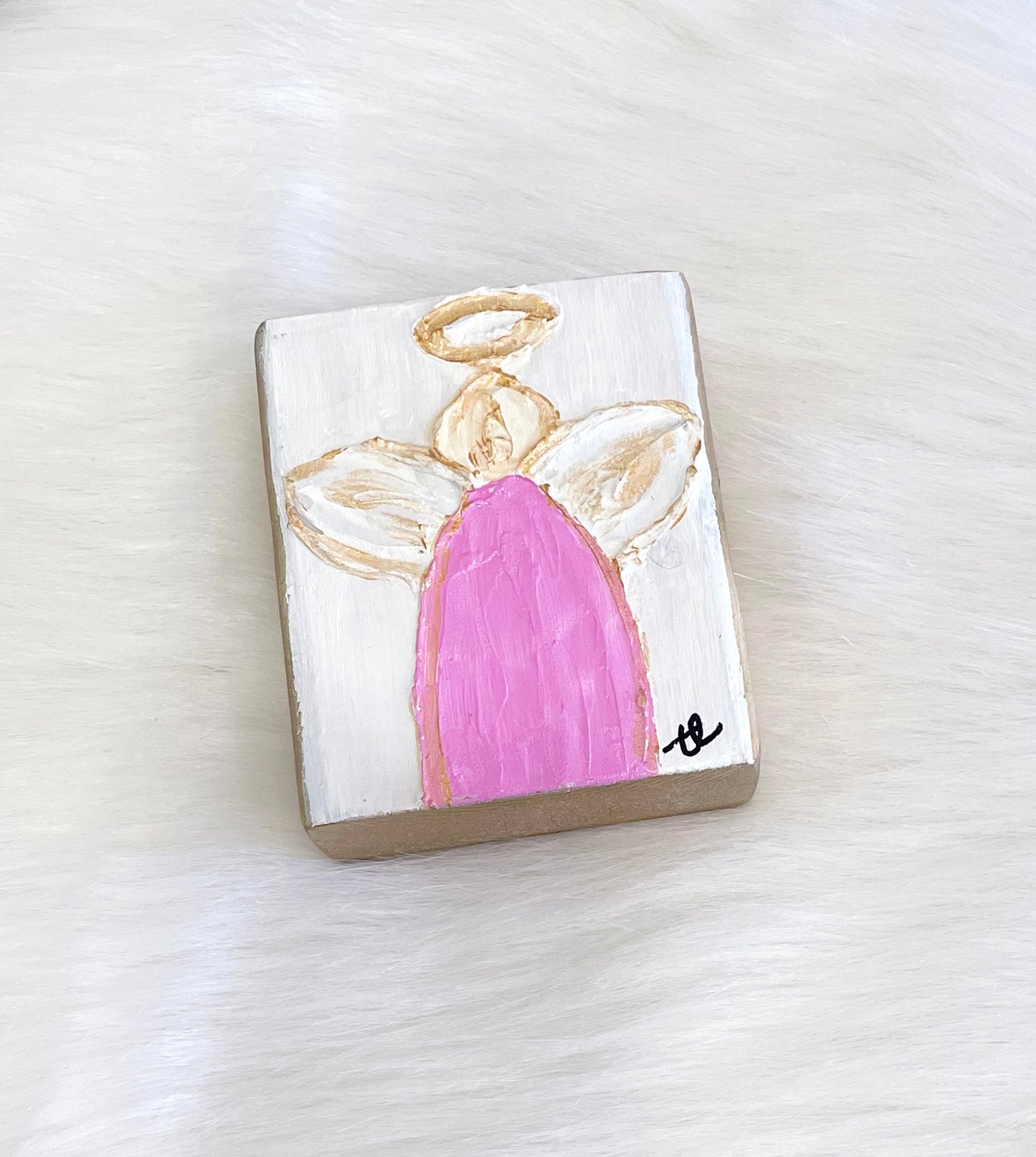 Textured Angel Mini Block