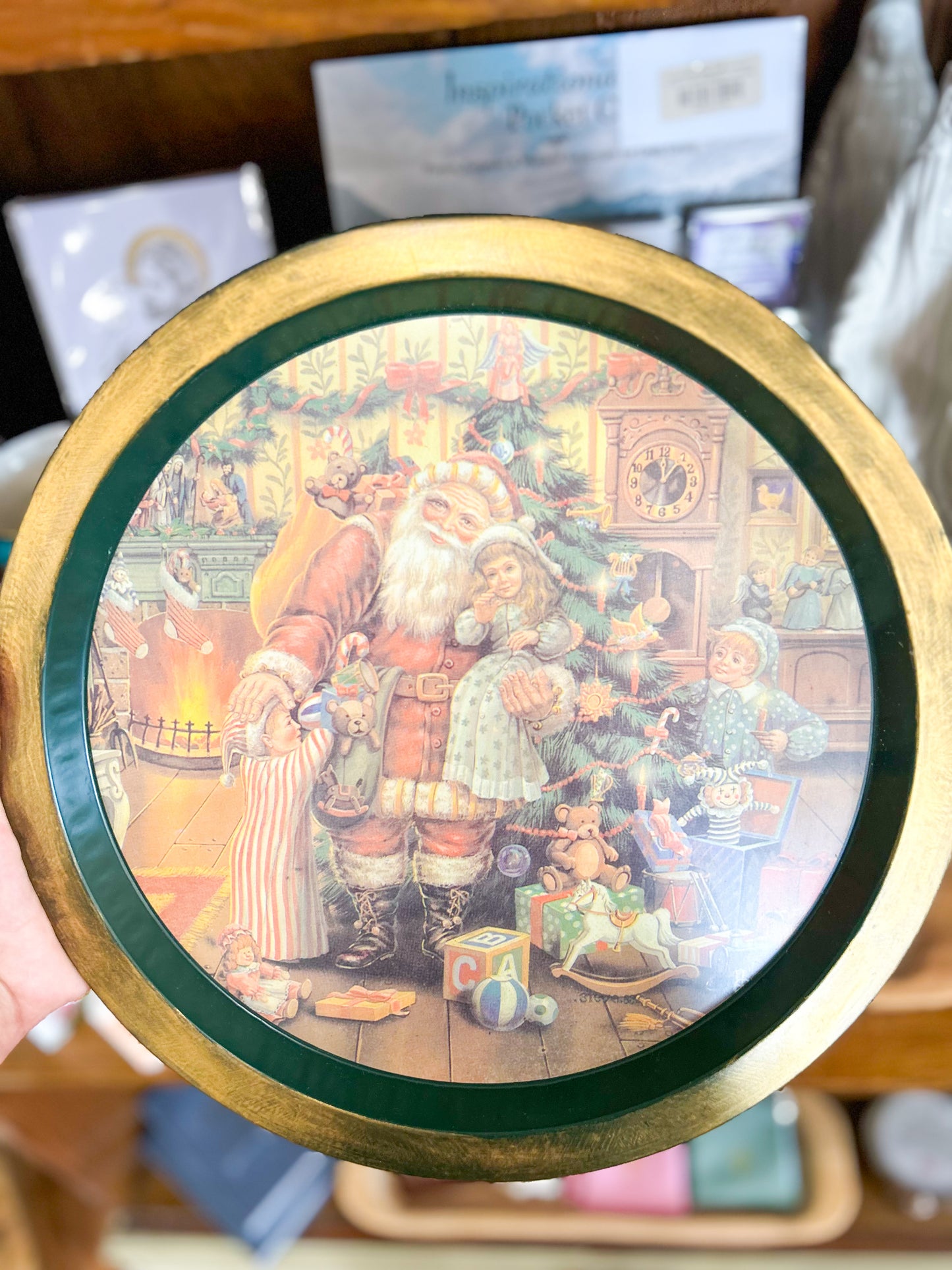 Santa's Workshop Christmas Tray