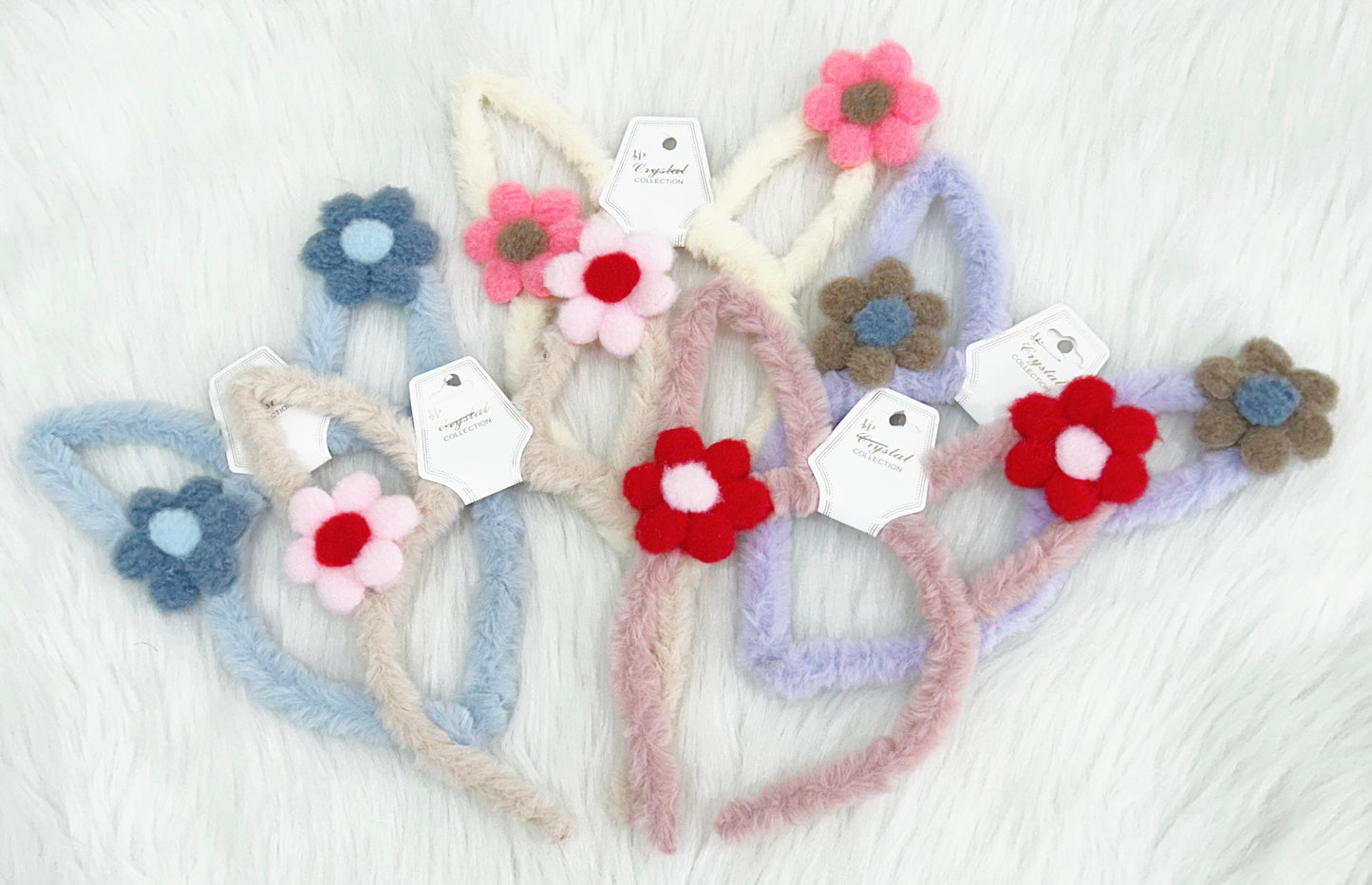Fuzzy Bunny Ear Headband
