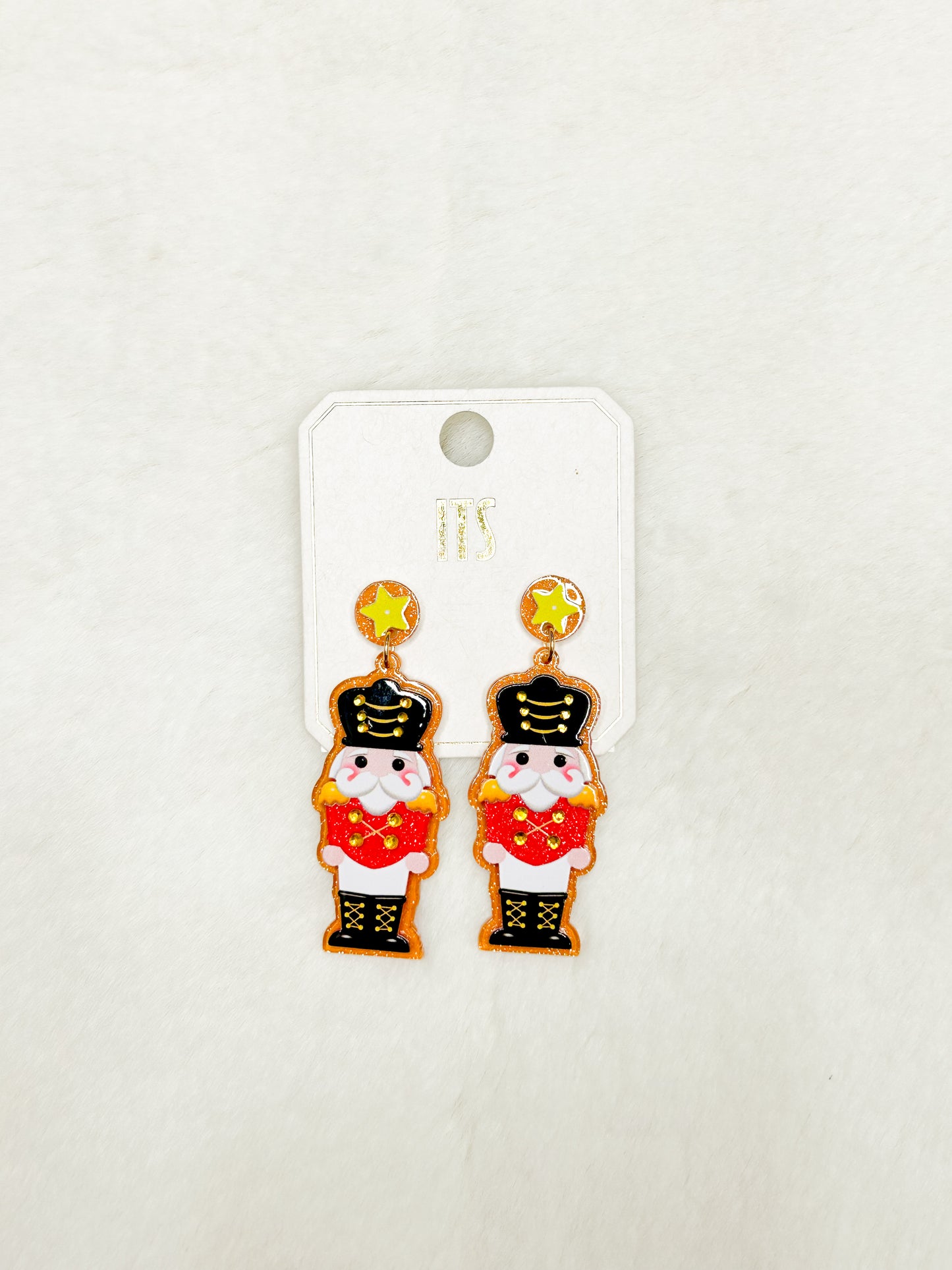 Nutcracker Guard Christmas Earrings