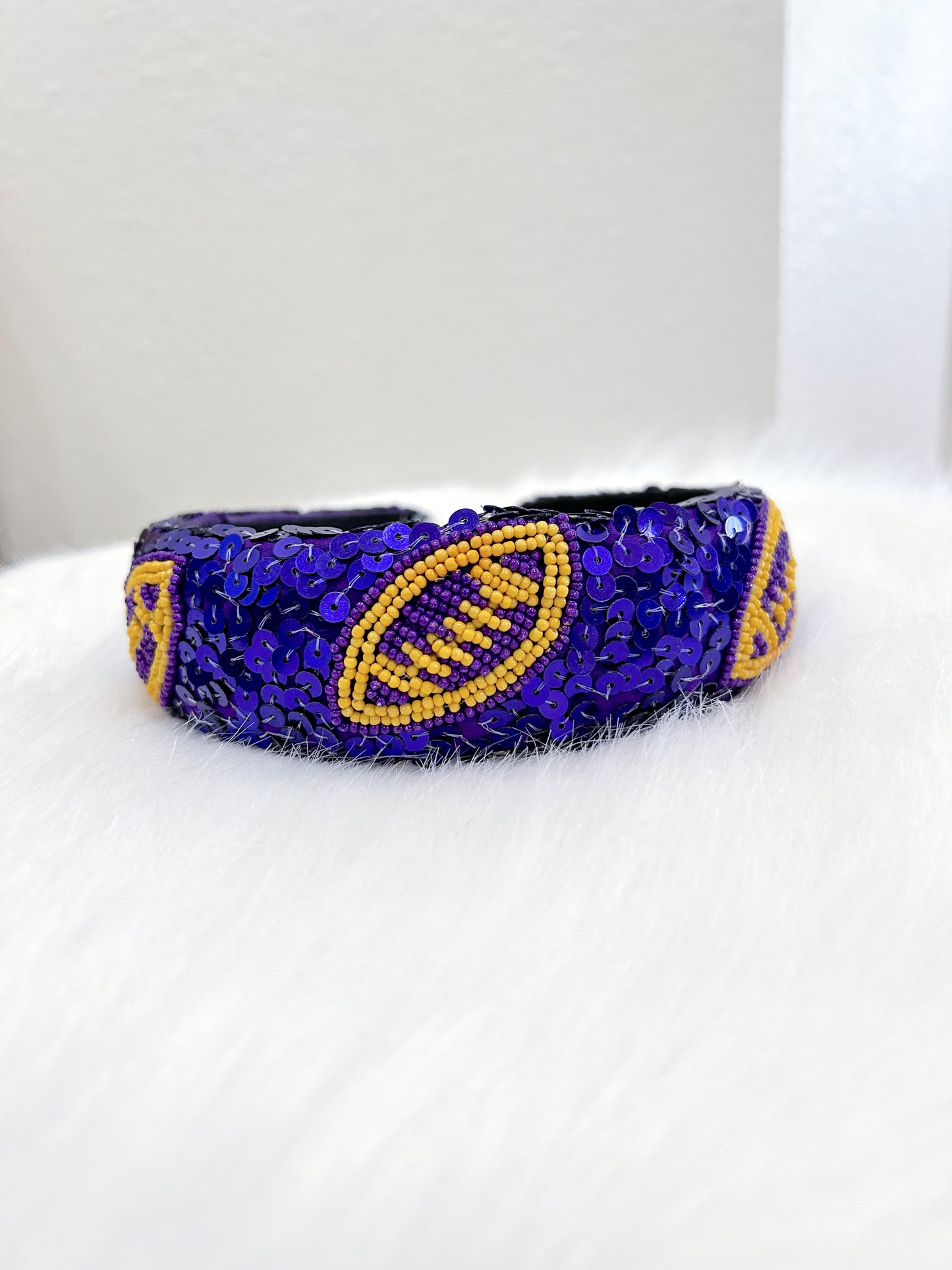Beaded Football Sequin Headbands