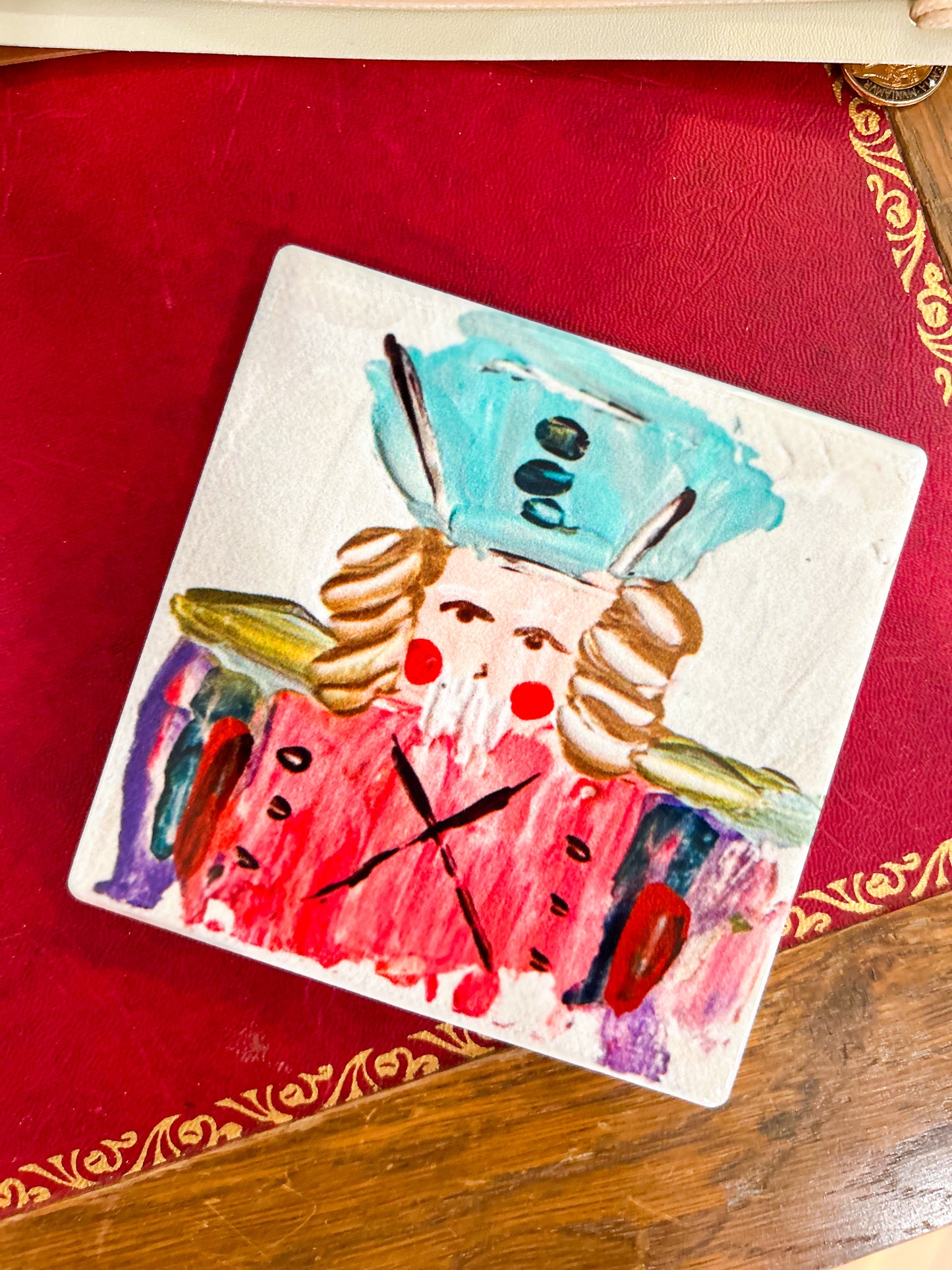 GA Pink Nutcracker Coaster