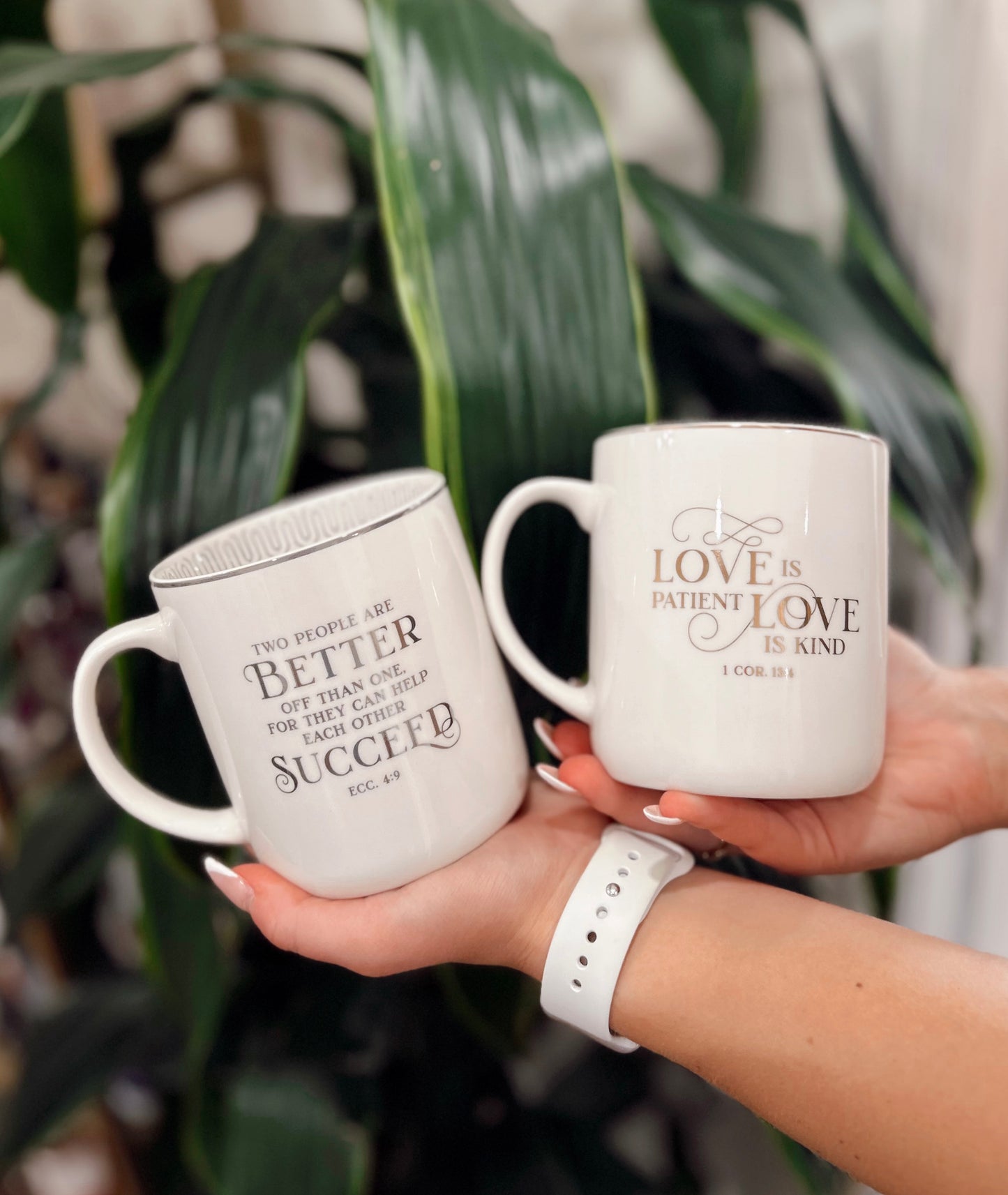 Mug Set 2pc Mr. & Mrs. 1 Cor. 13:4