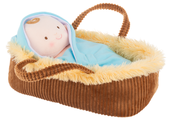 12" Baby Jesus In A Manger Plush