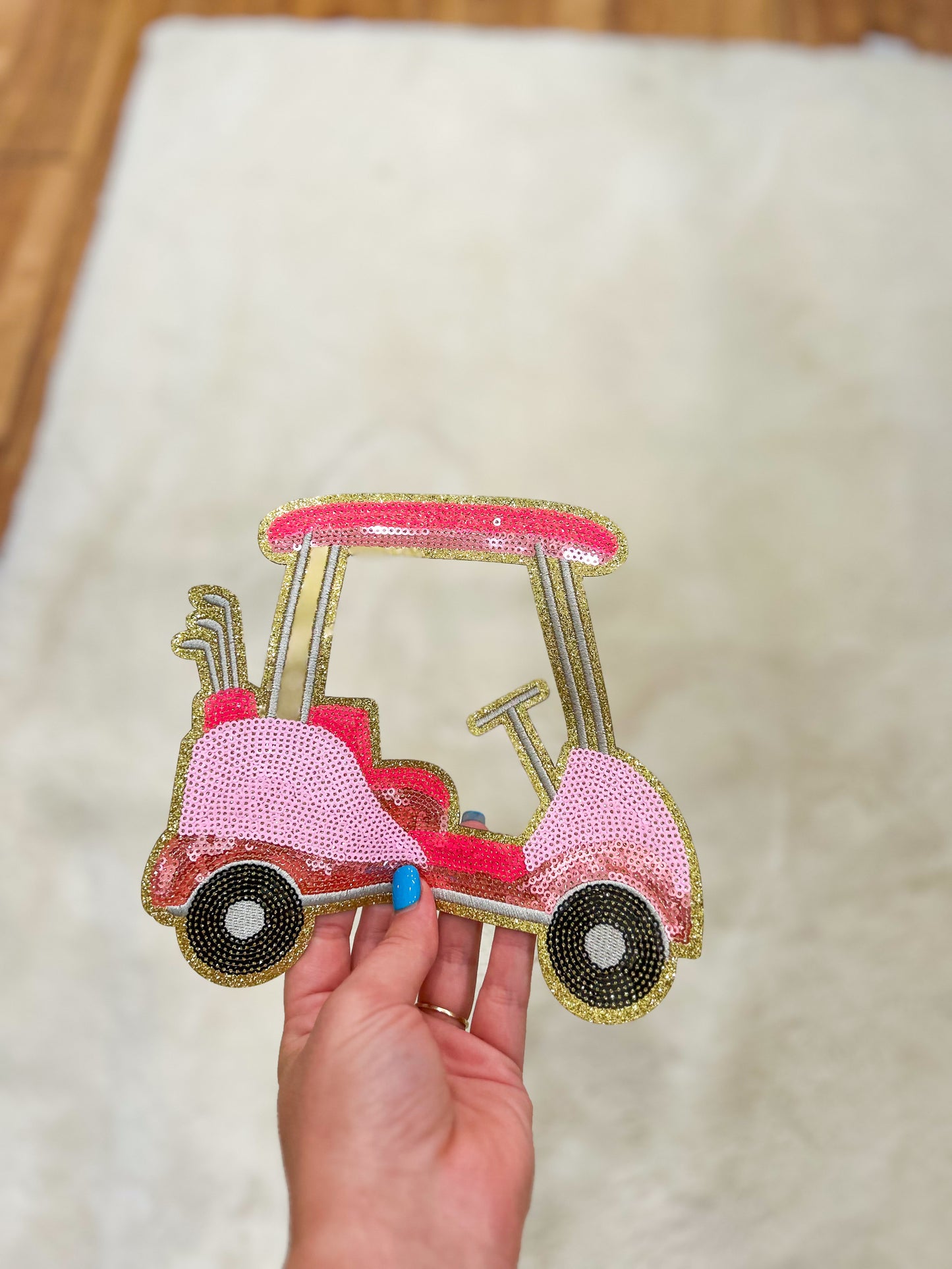 Patch- Large Pink Golf Cart