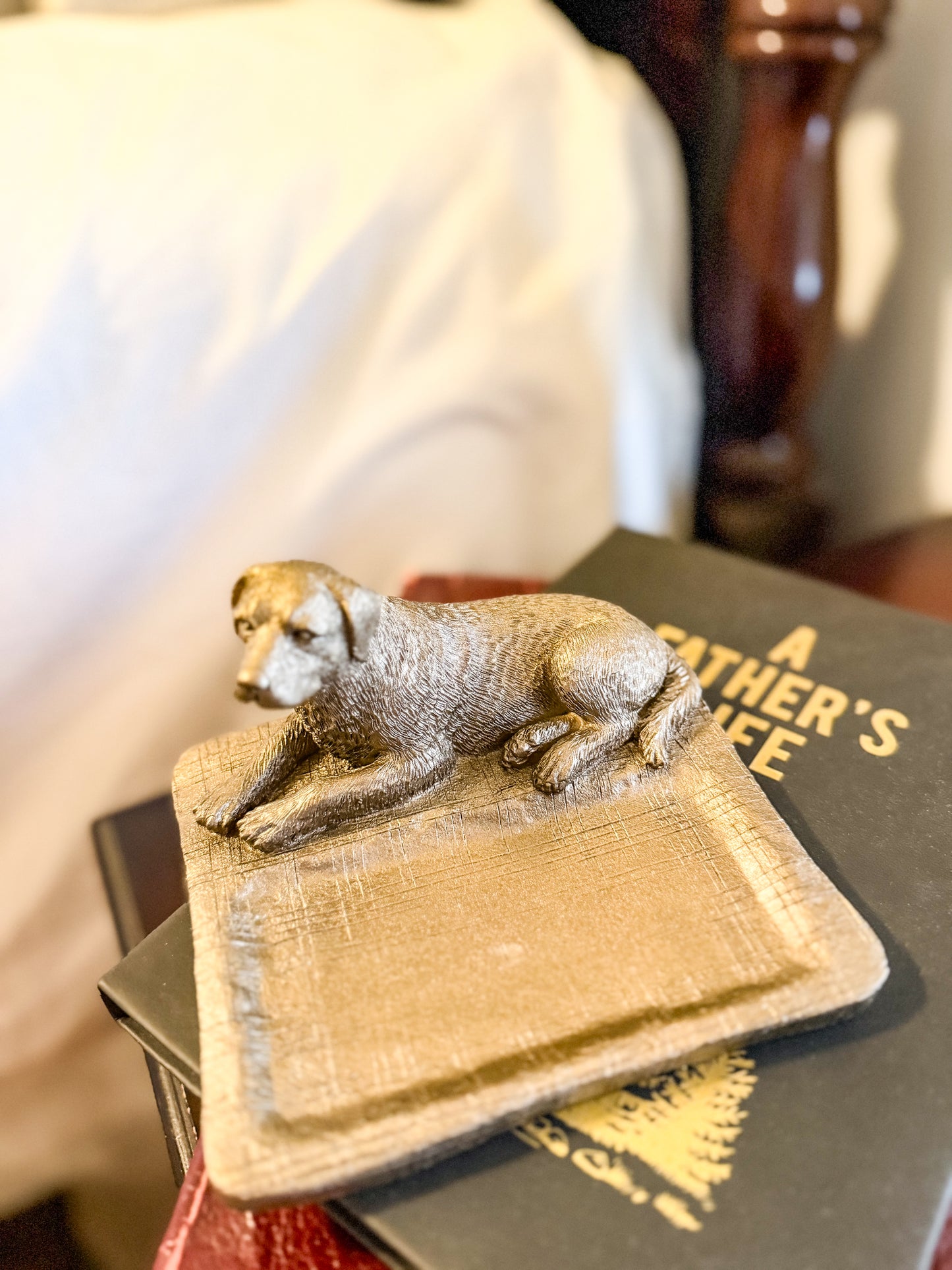 Bronze Pup Trinket Dish