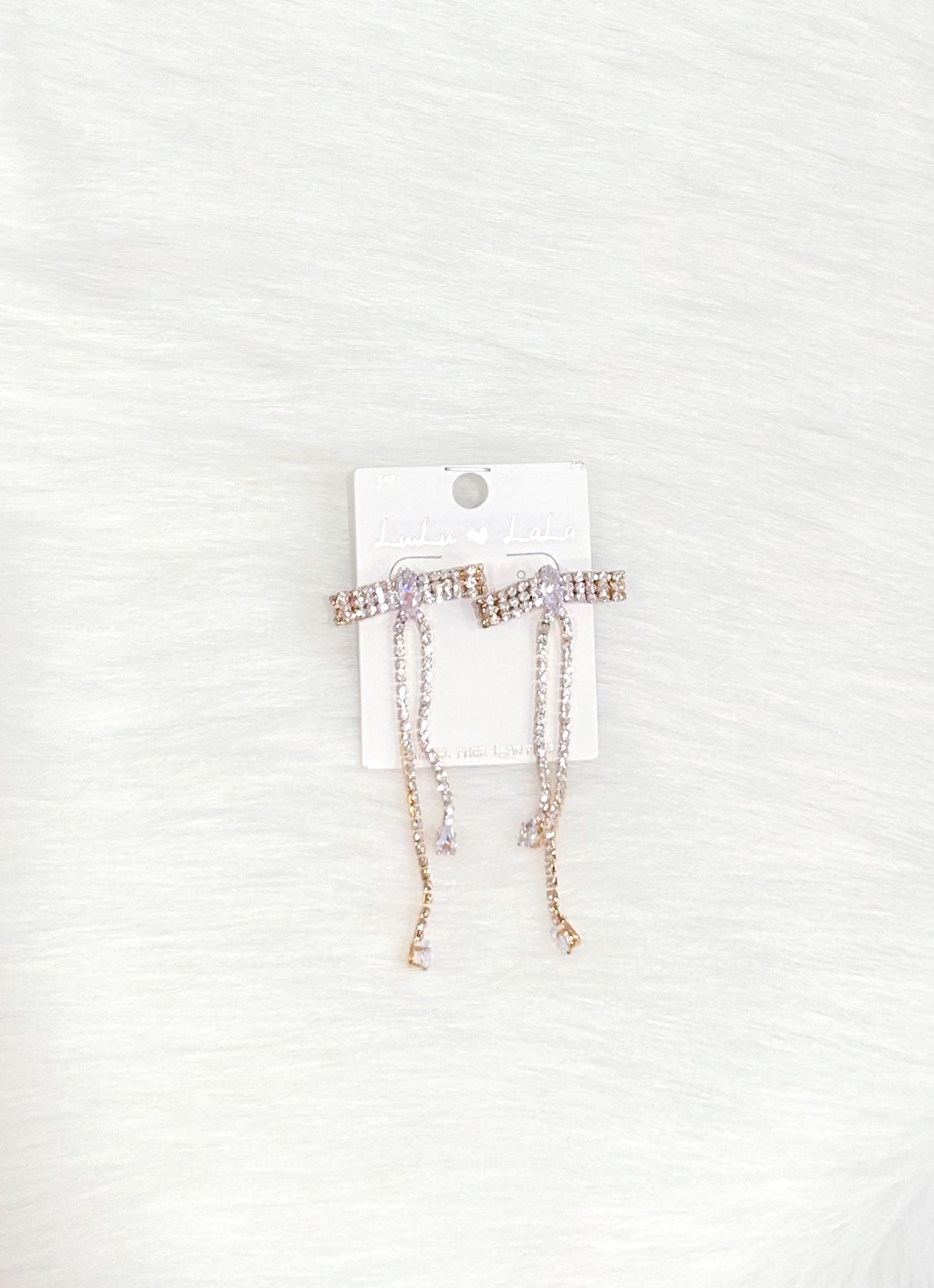 Eleanor Rhinestone Dangle Bows