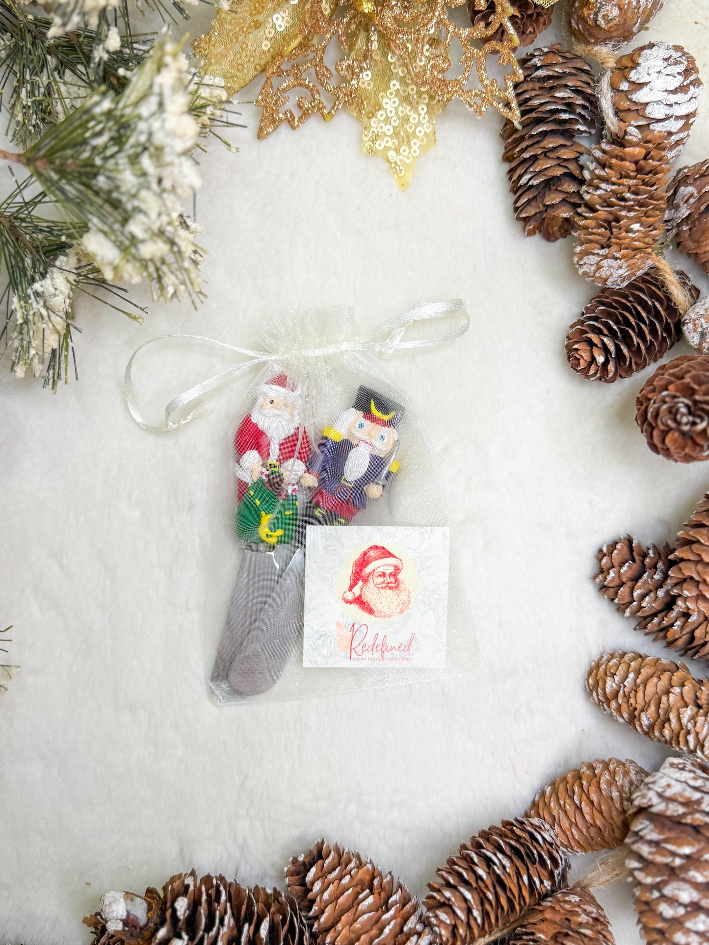 Santa & Nutcracker Vintage Butterknife Set