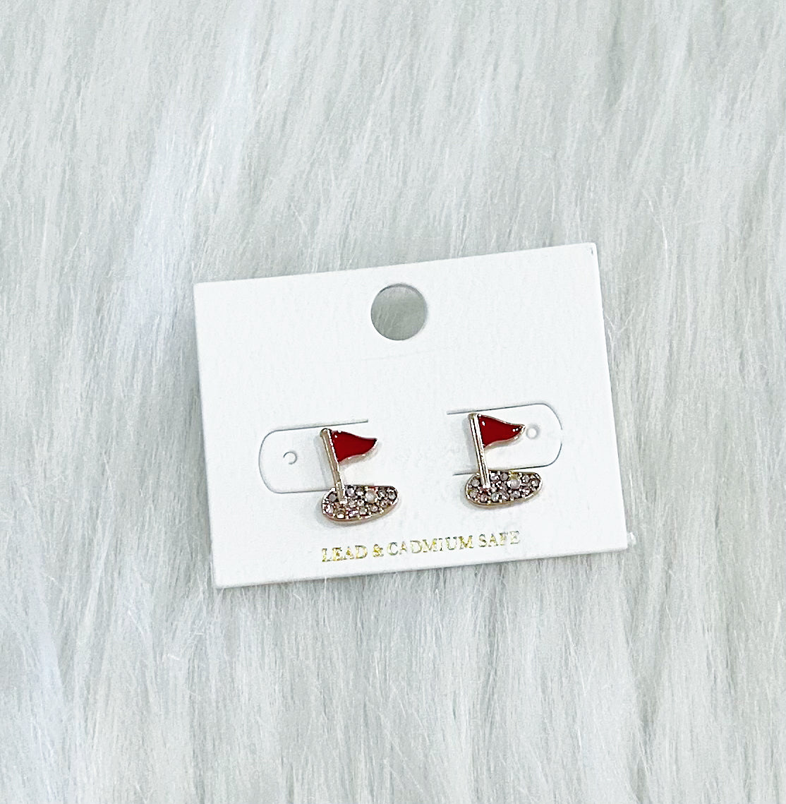 Golf Stud Earrings