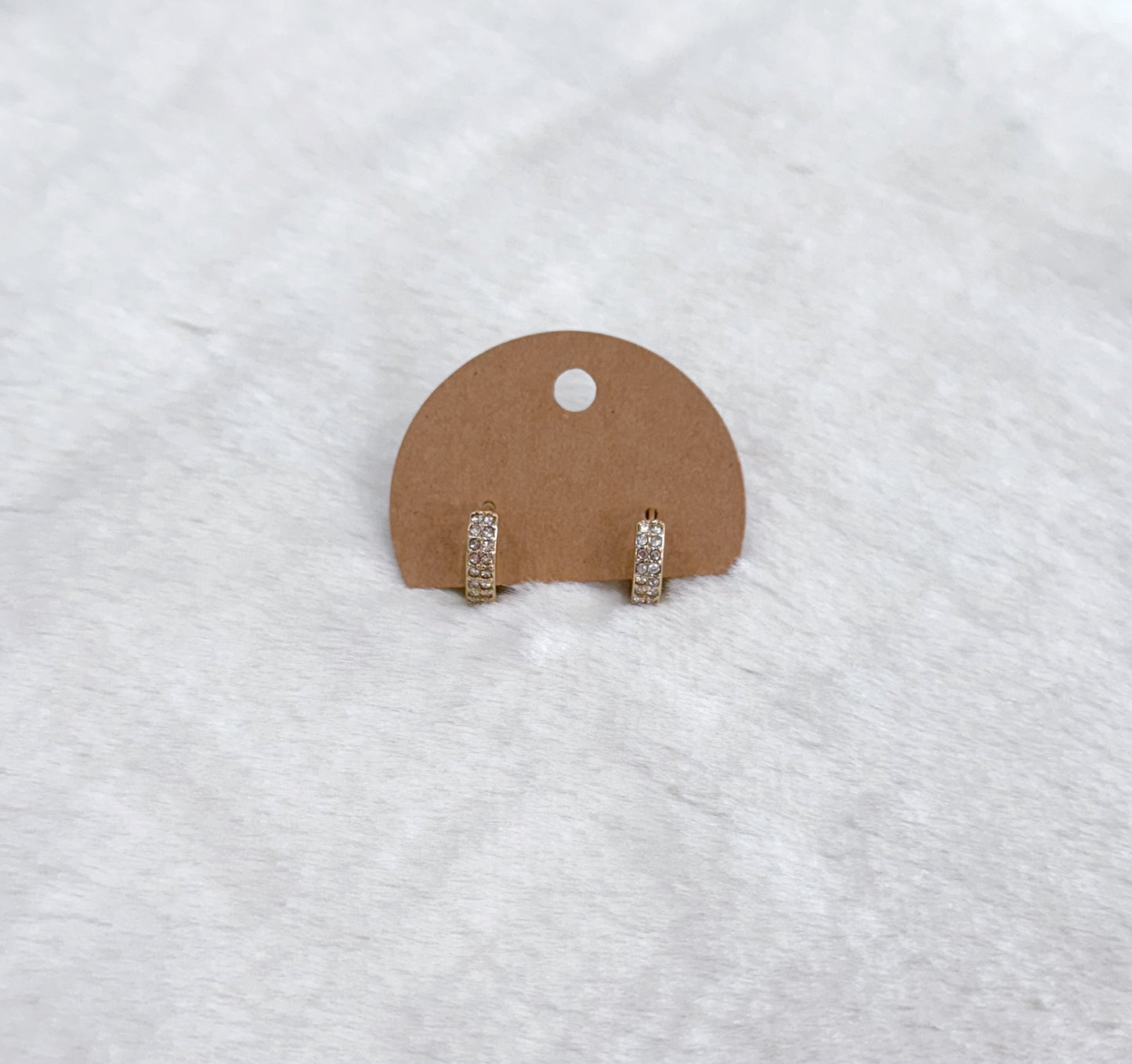 Jewel-Studded Mini Hoops