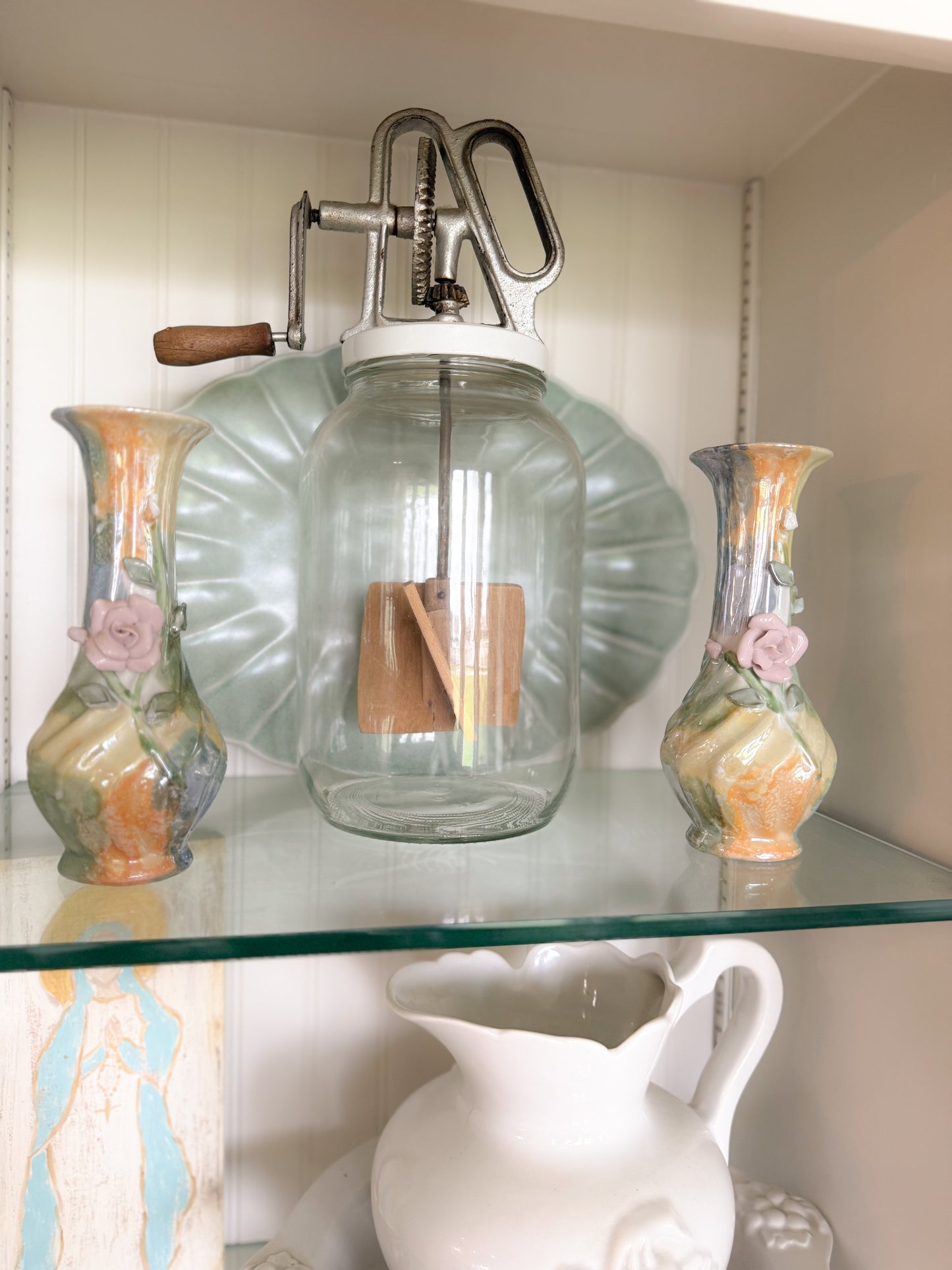 Mid-Century Floral Bloom Vase