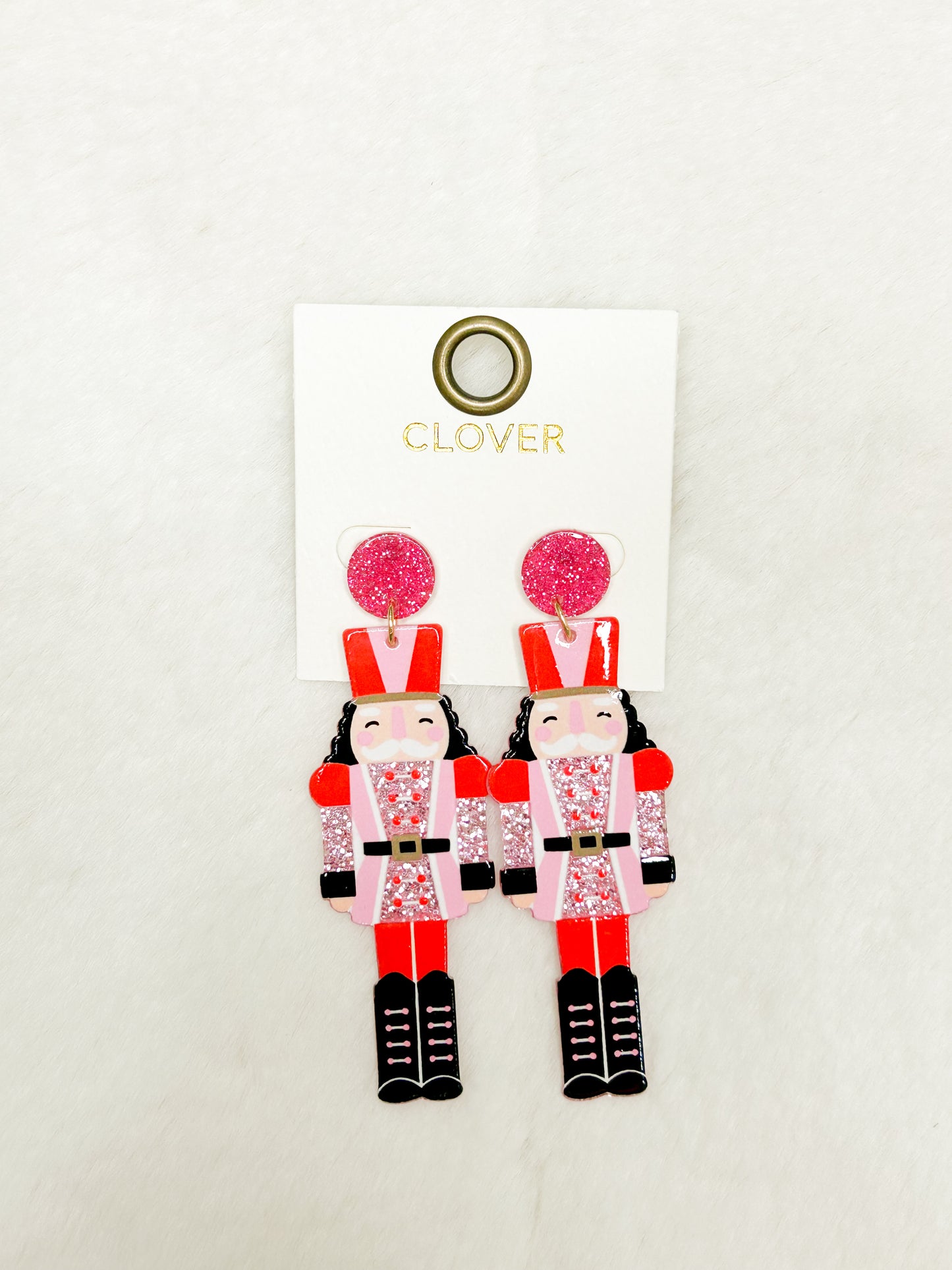 Sugarplum Sparkle March Nutcracker Christmas Earrings