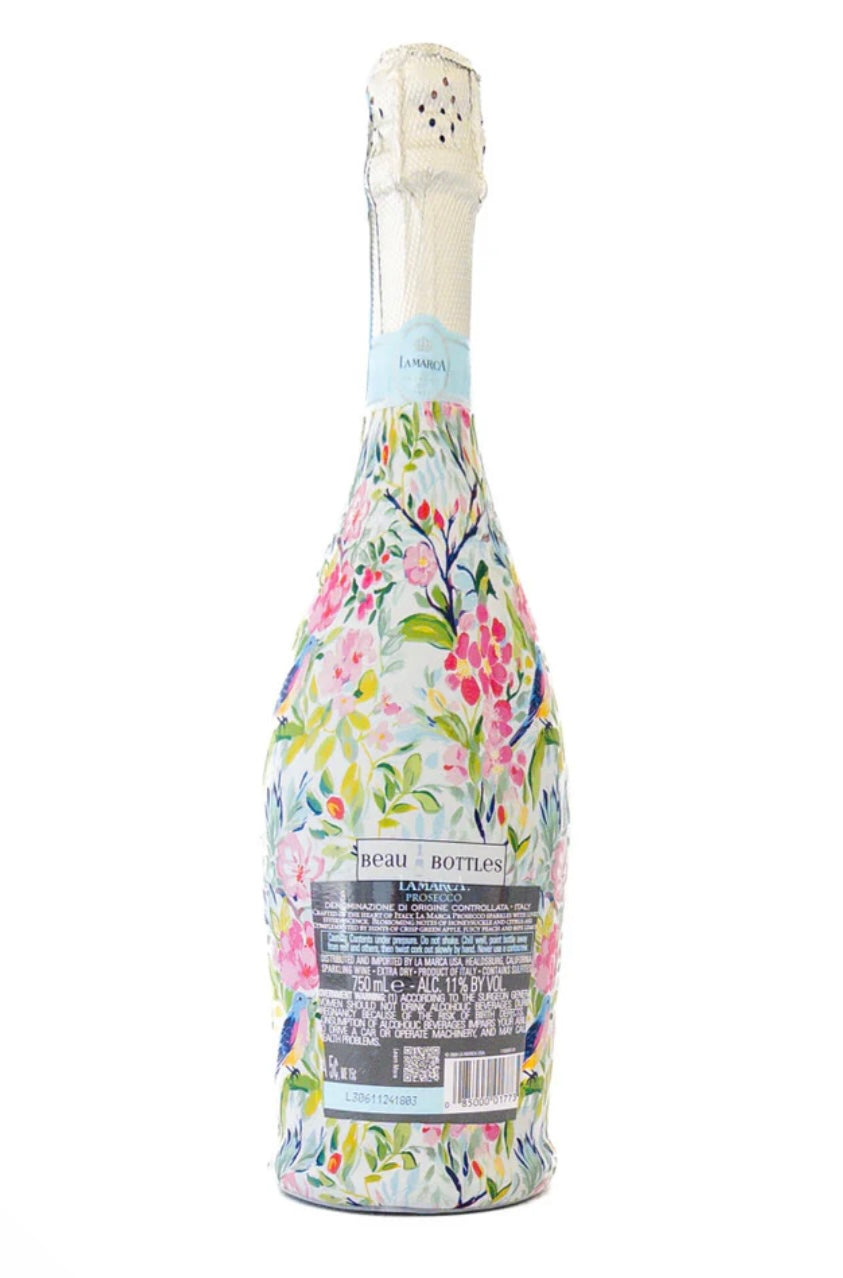 Beau Bottles Springtime Serenade- La Marca Edition Champagne Bottle Wrap