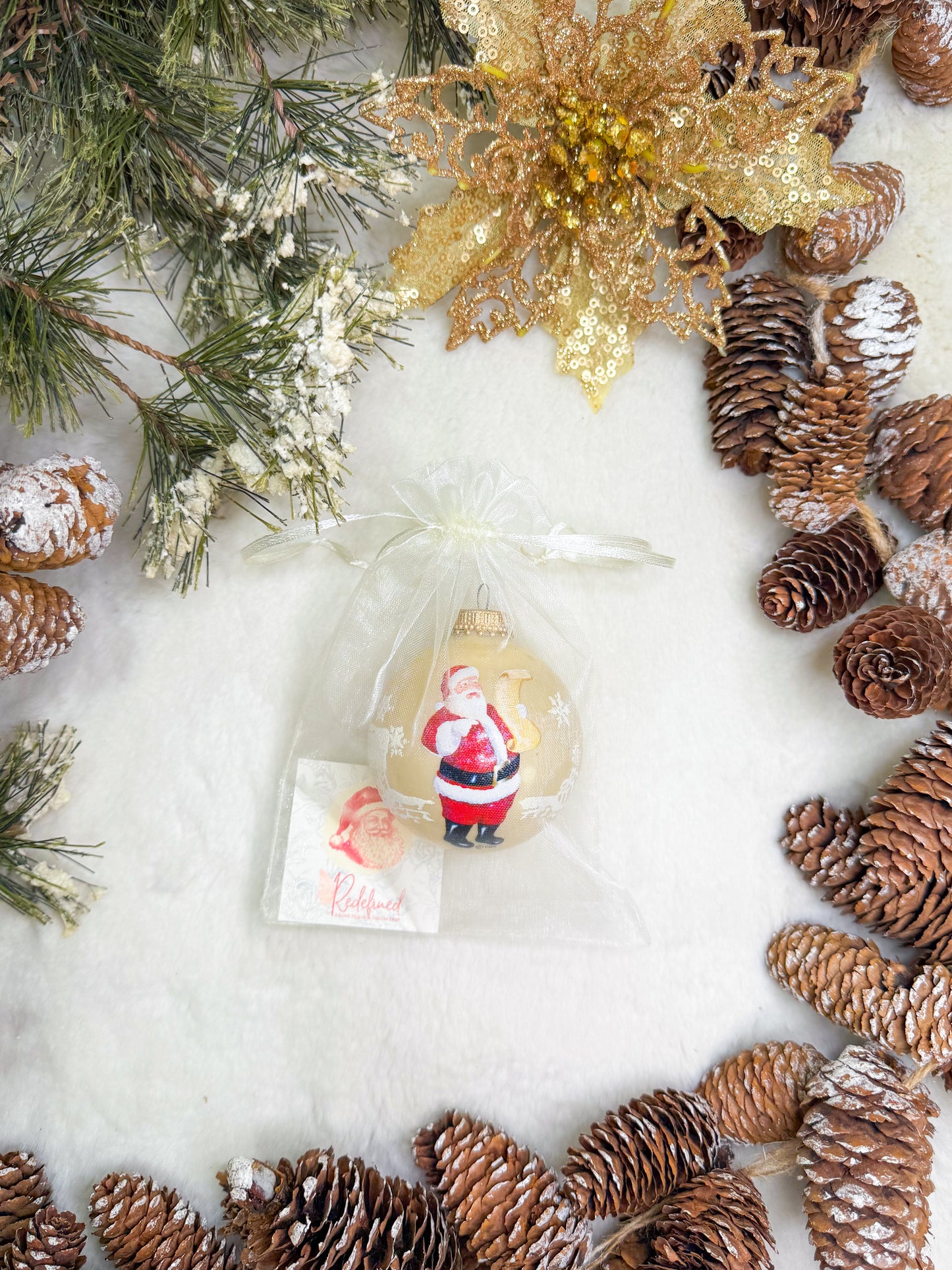 Santa’s List Glass Ball Ornament