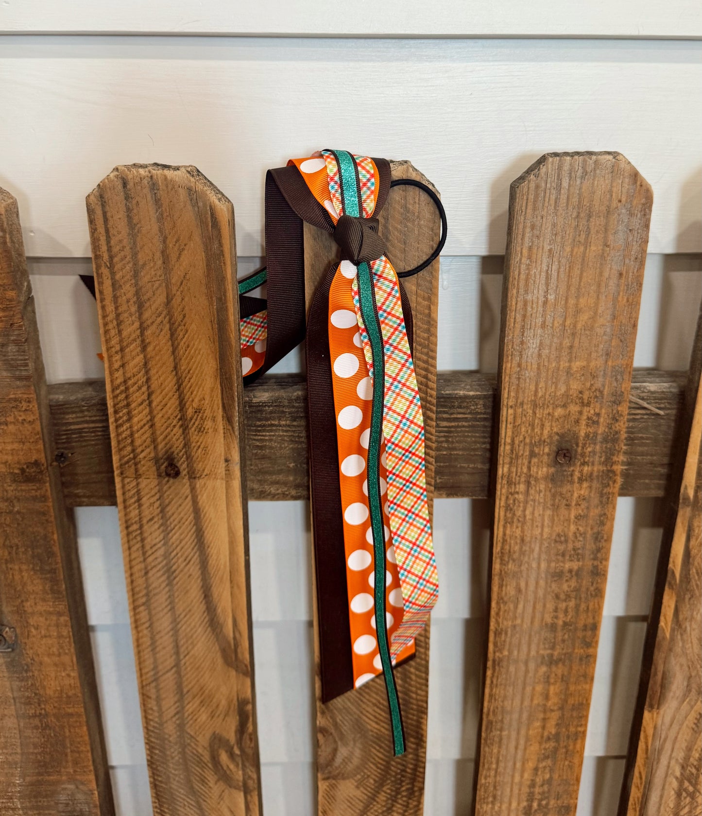 Plaid and Polka Dots Fall Streamer