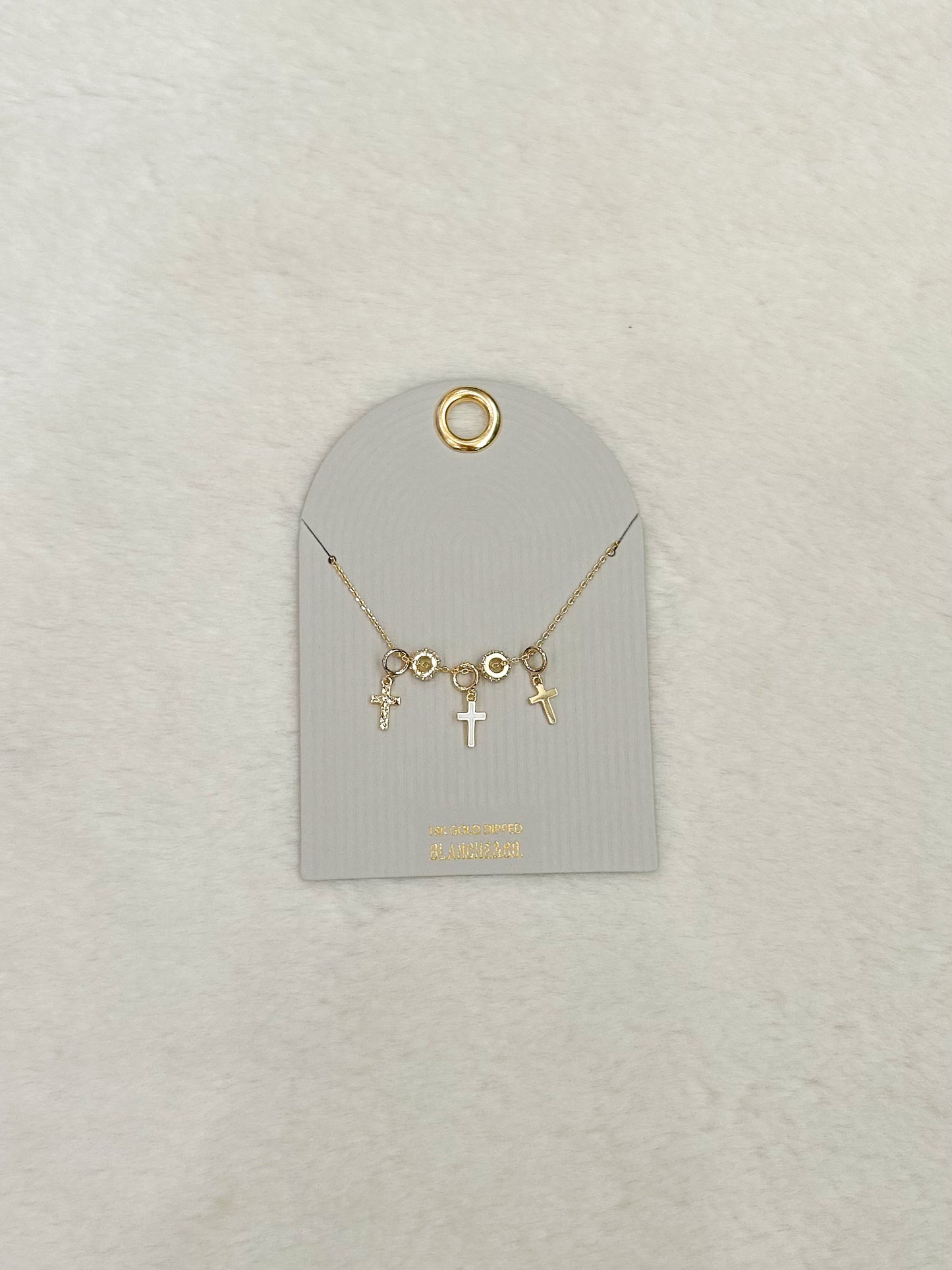 Faye Cross Charm Necklace
