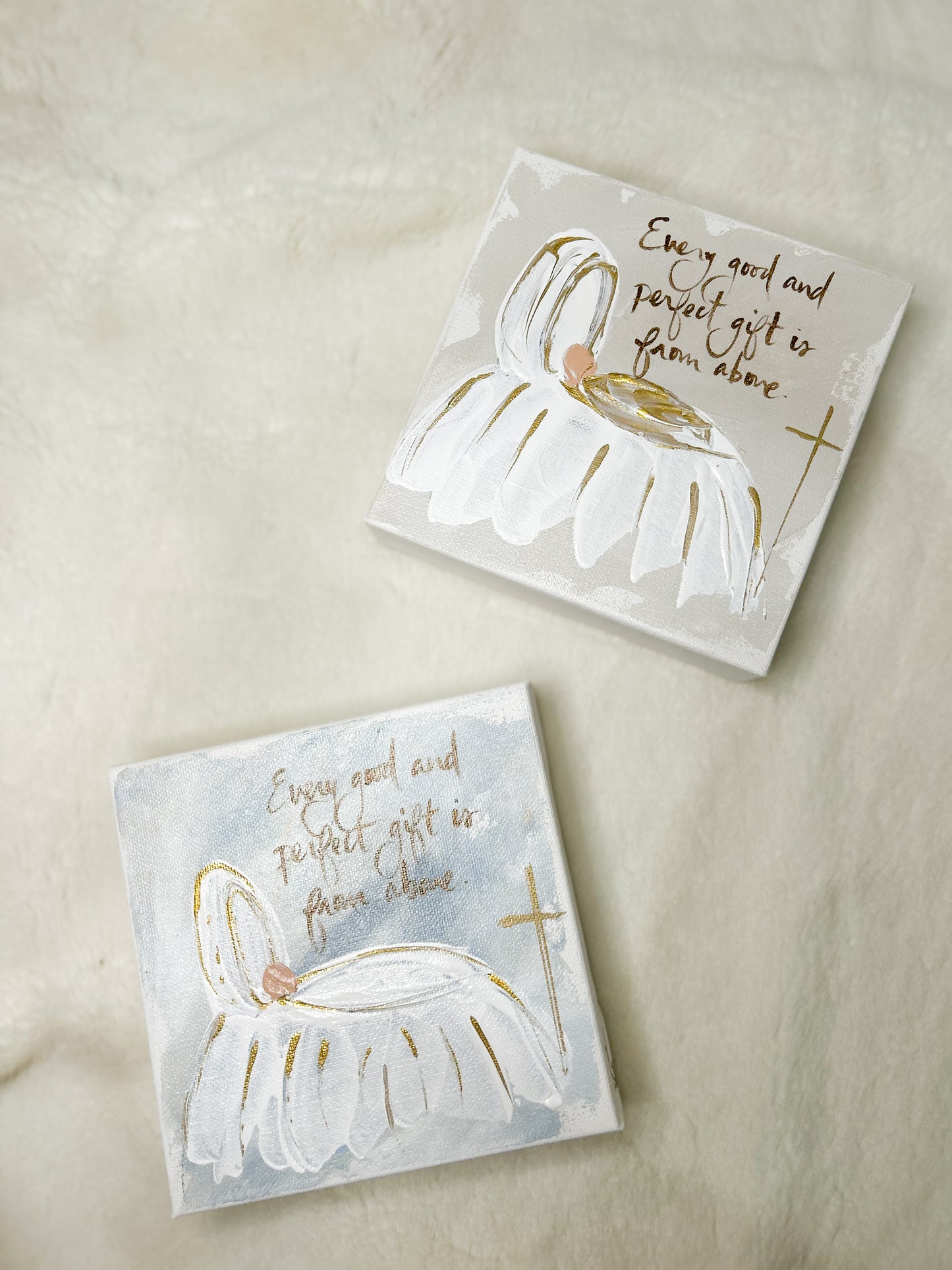 Gospel News 6X6 Every good and perfect gift is from above Canvas Art