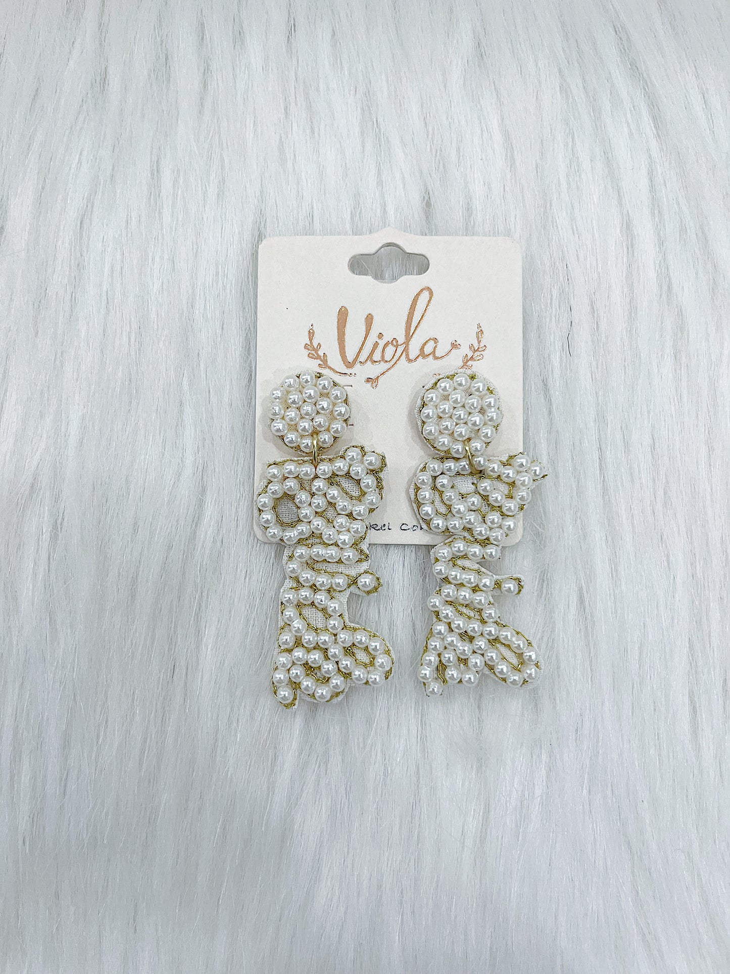 Bride Pearl Dangle Earrings