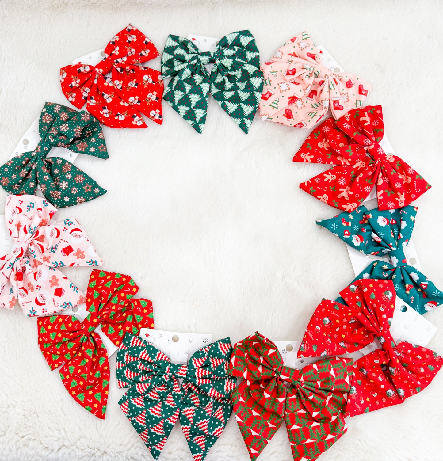 Christmas Hair Bow- Christmas Tree 3