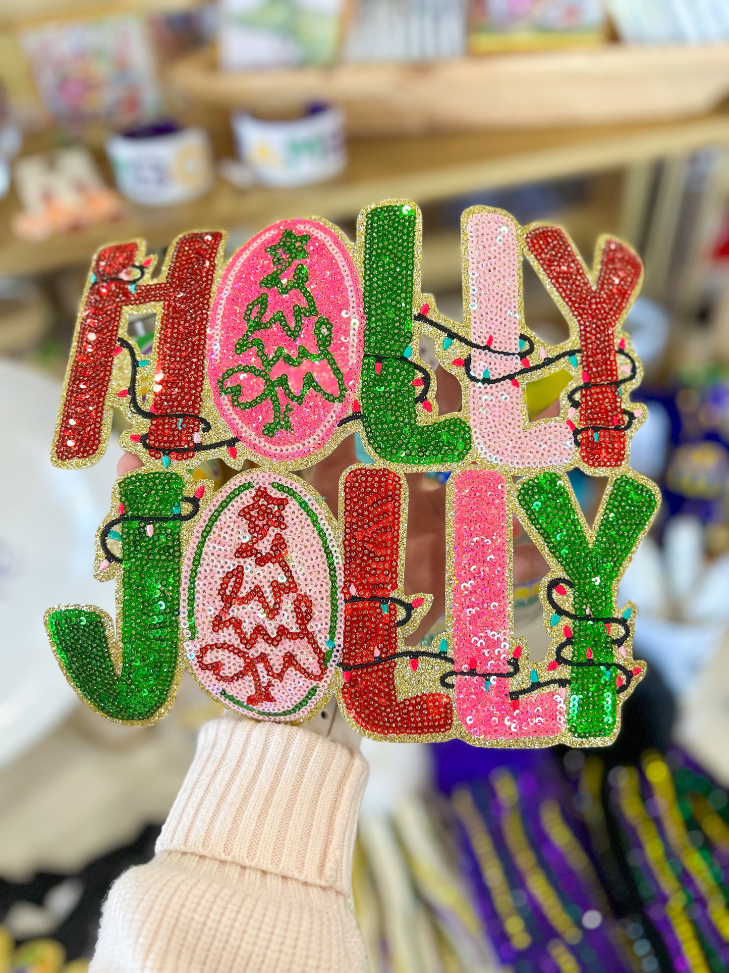 Patch- Holly Jolly Light Up Christmas Tree