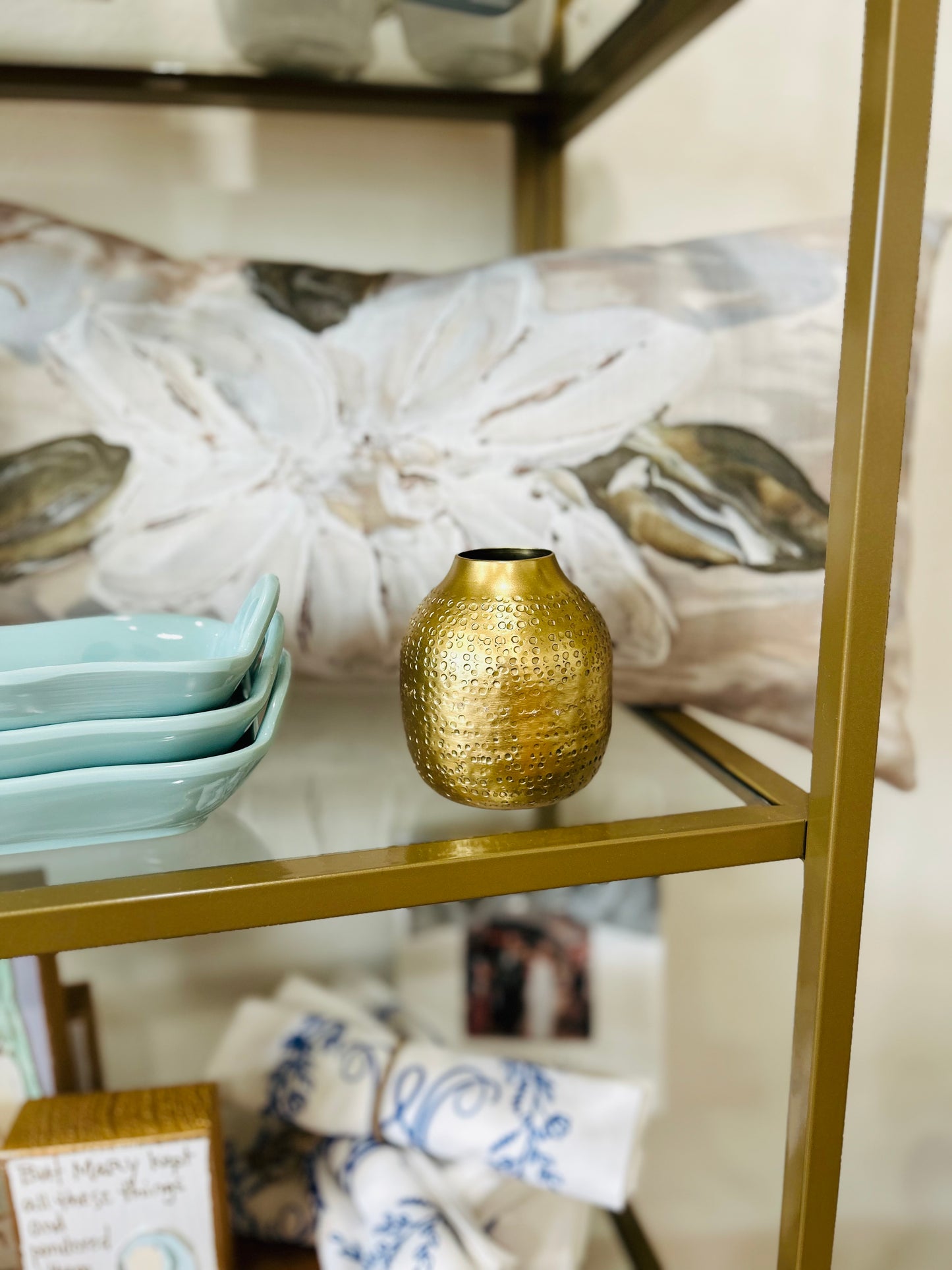 Hammered Aluminum Vases