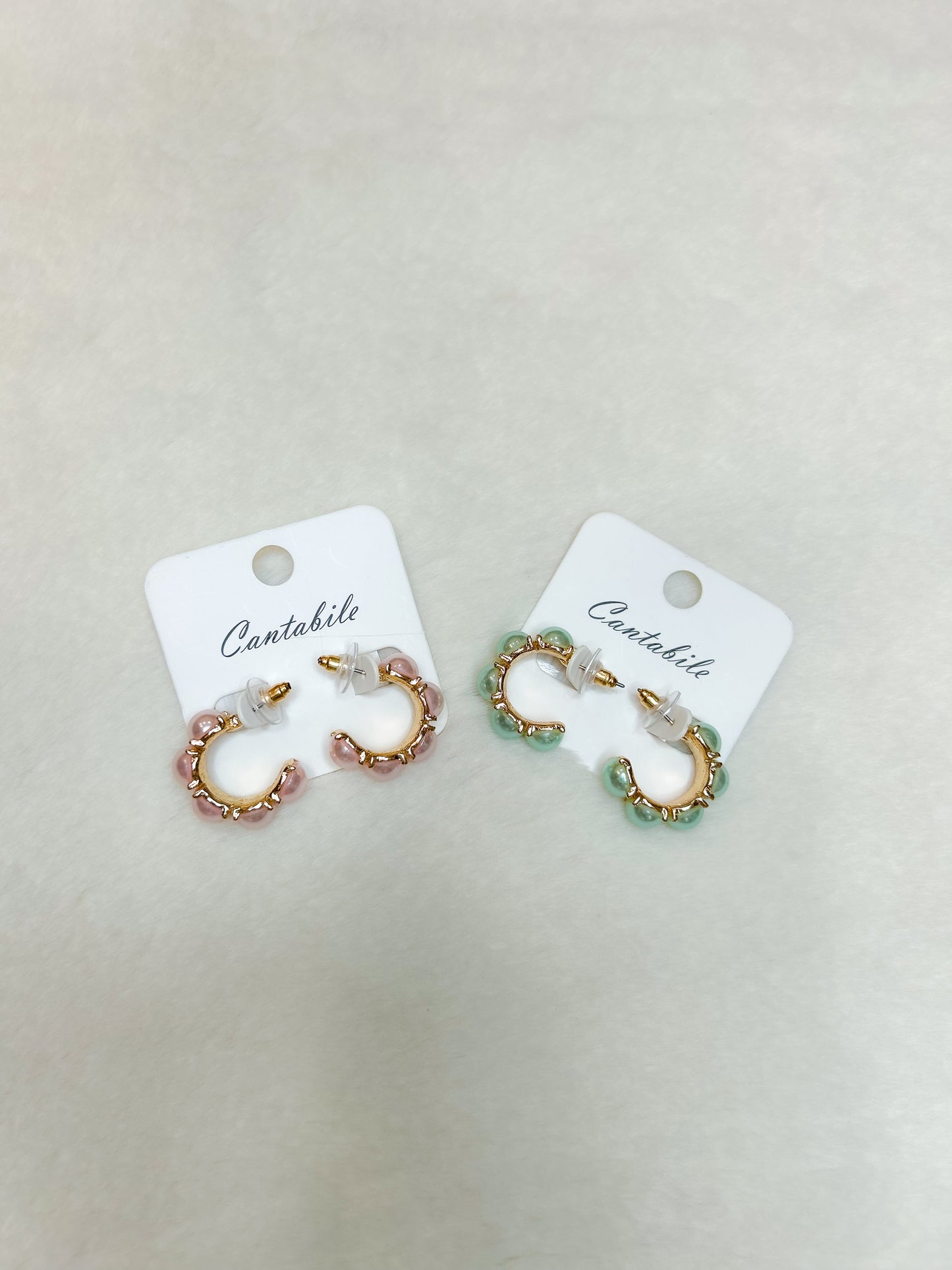 Everly Pearl Hoop Earrings