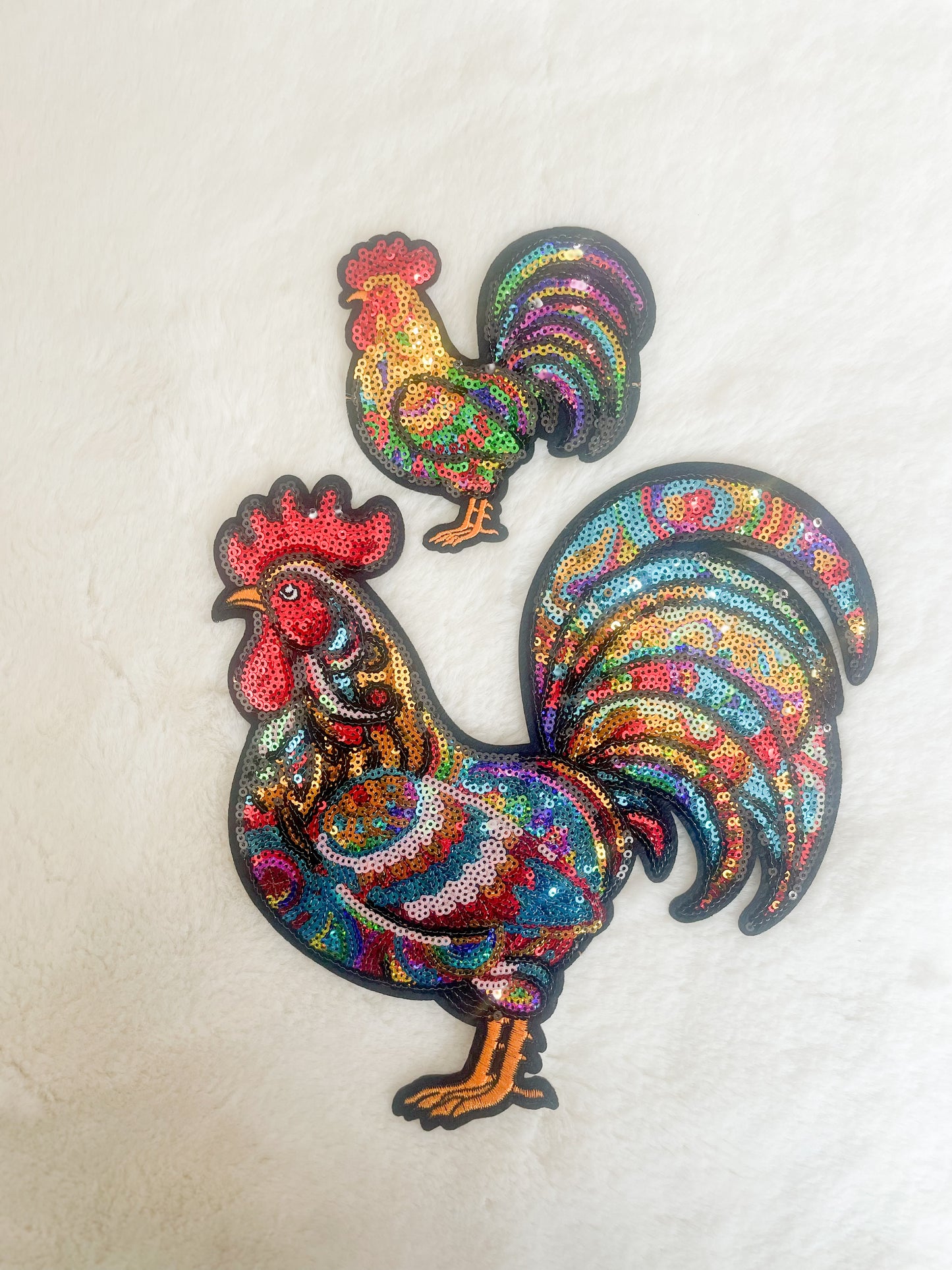 Patch- Small Mardi Gras Chicken On The Run