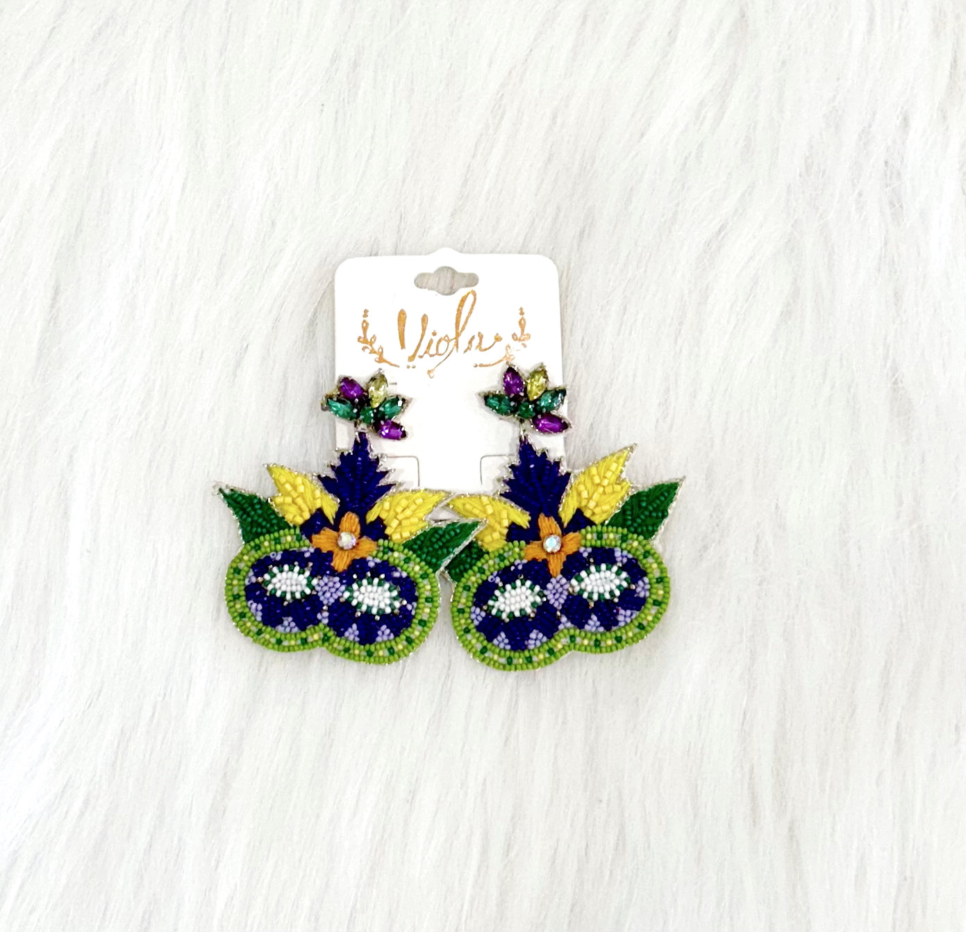 Mask the Mardi Earrings