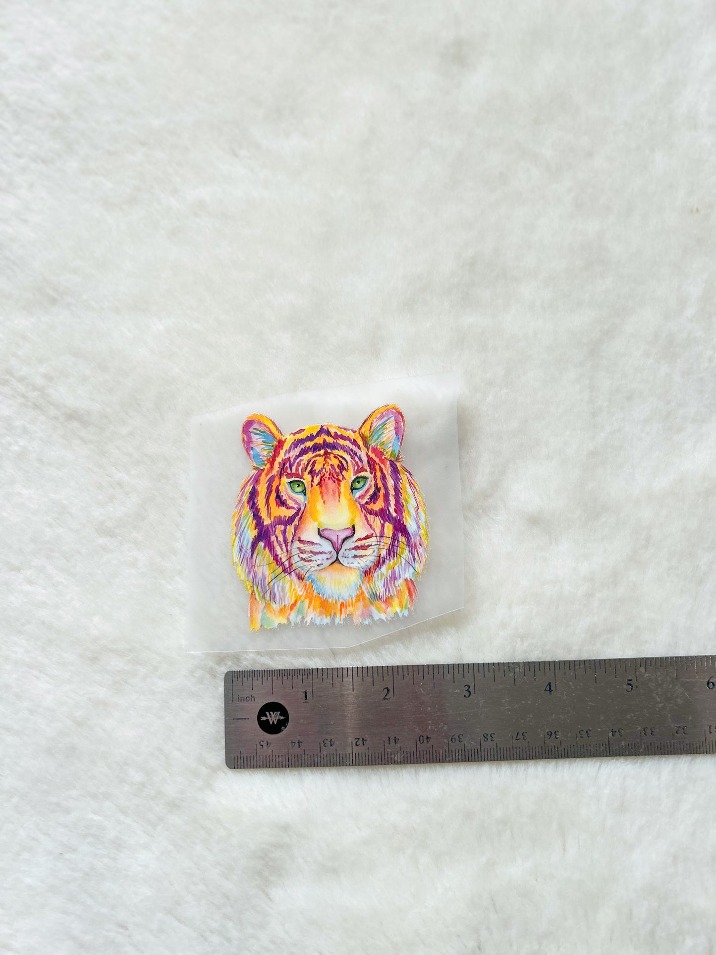 Transfer- Small Colorful Tiger Head