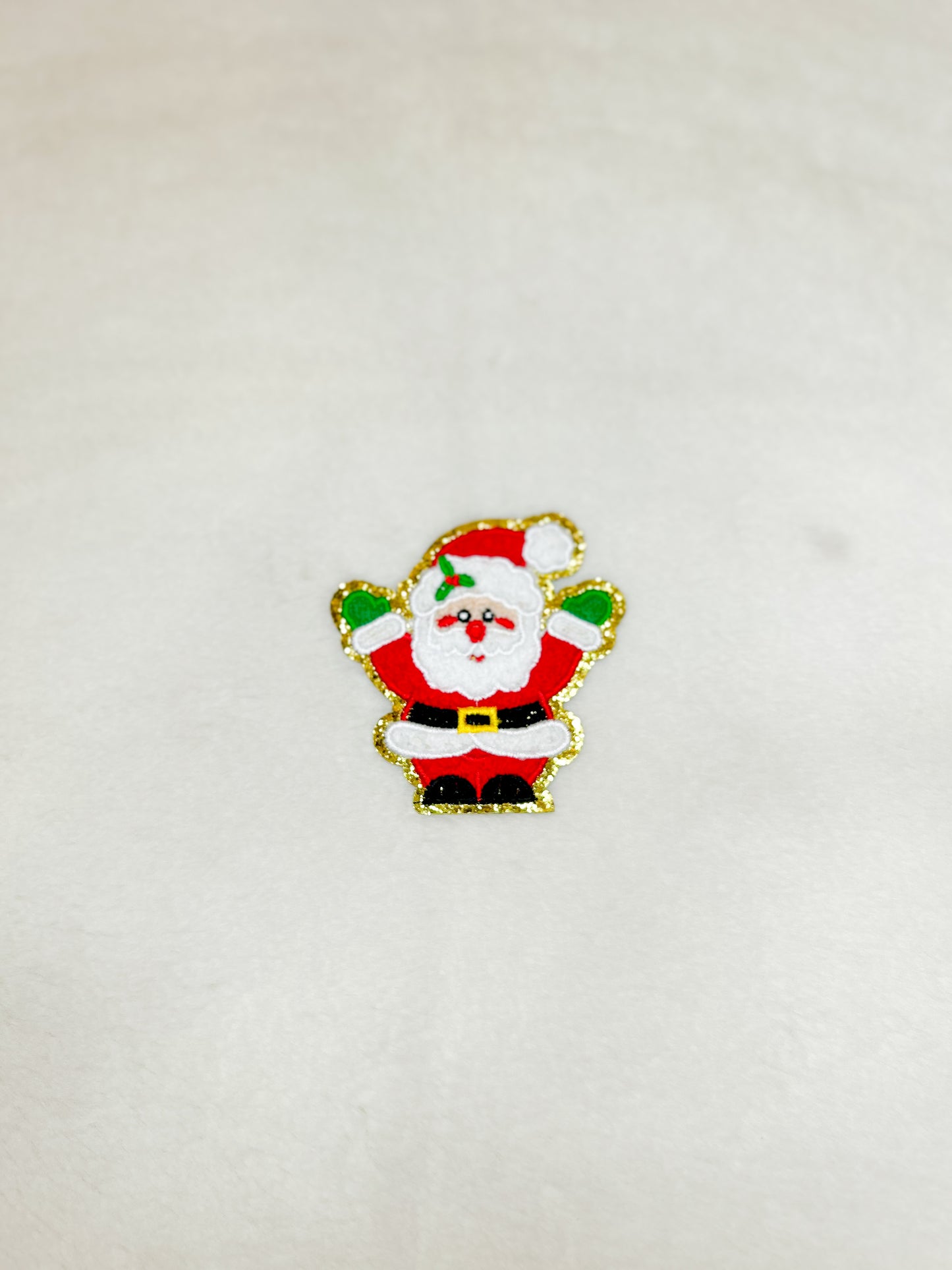Patch-Mini Felt Happy Santa