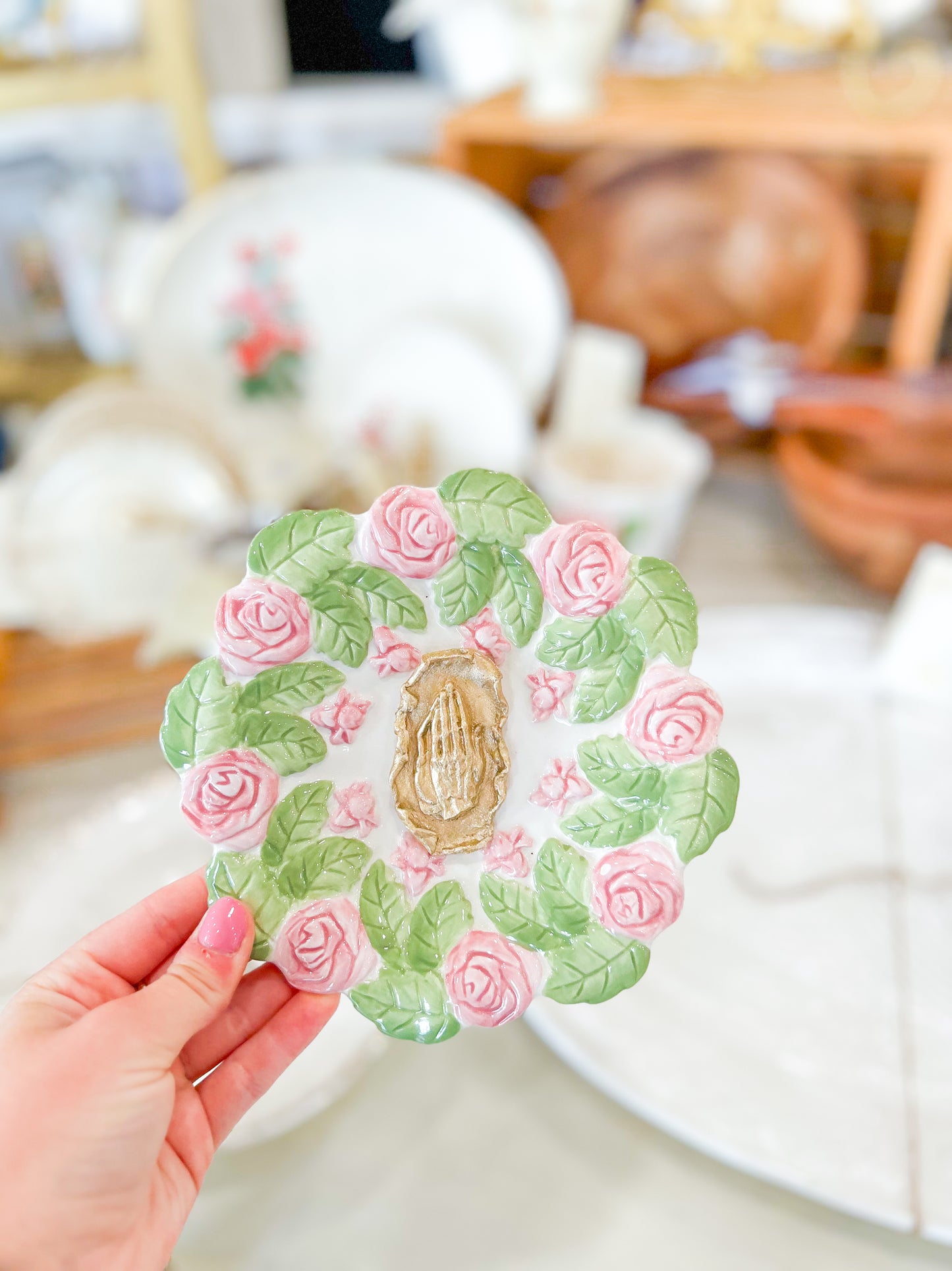 Margaret’s Rose Blessing Plate