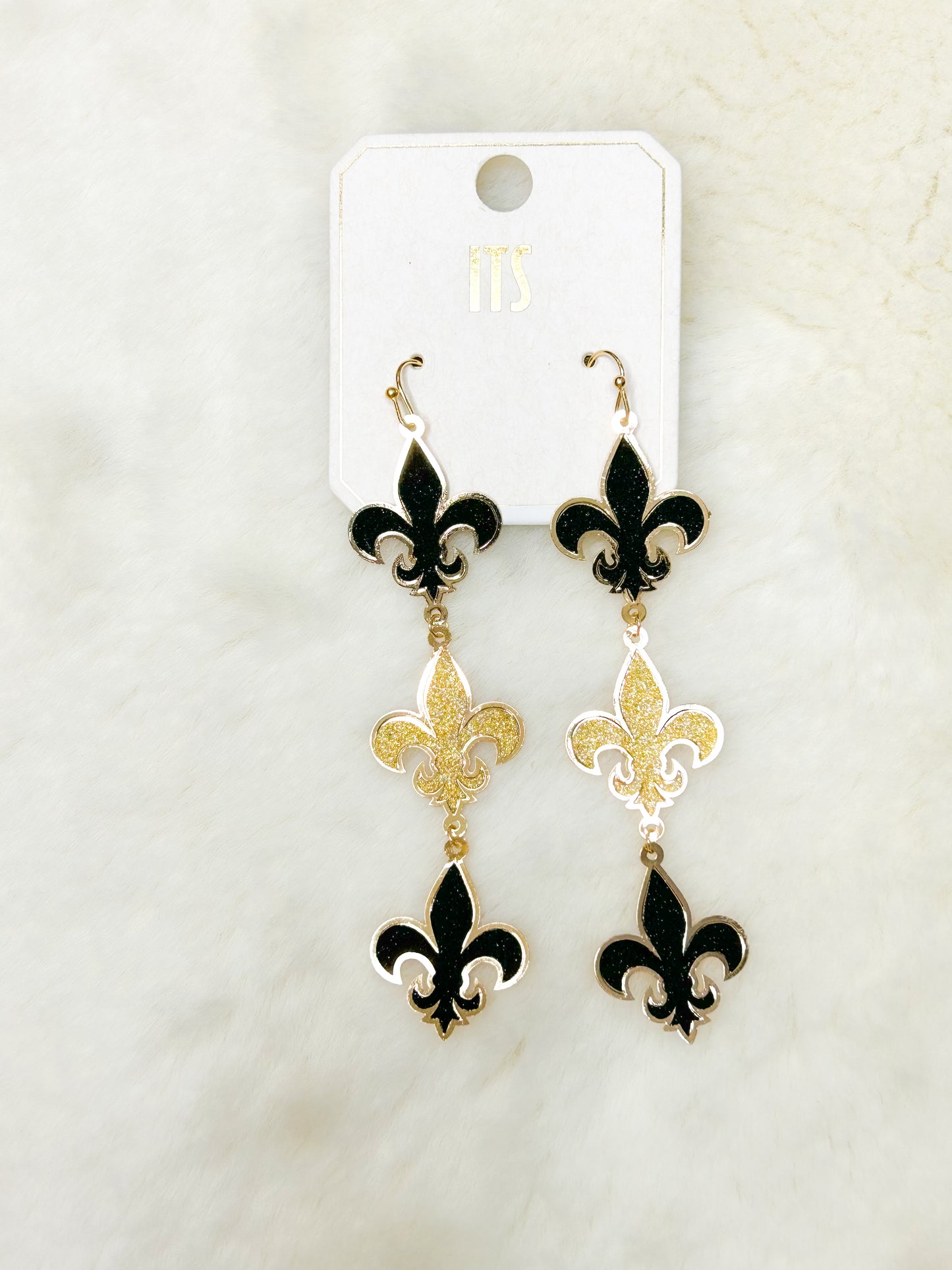 Geaux Saints Dangle Earrings