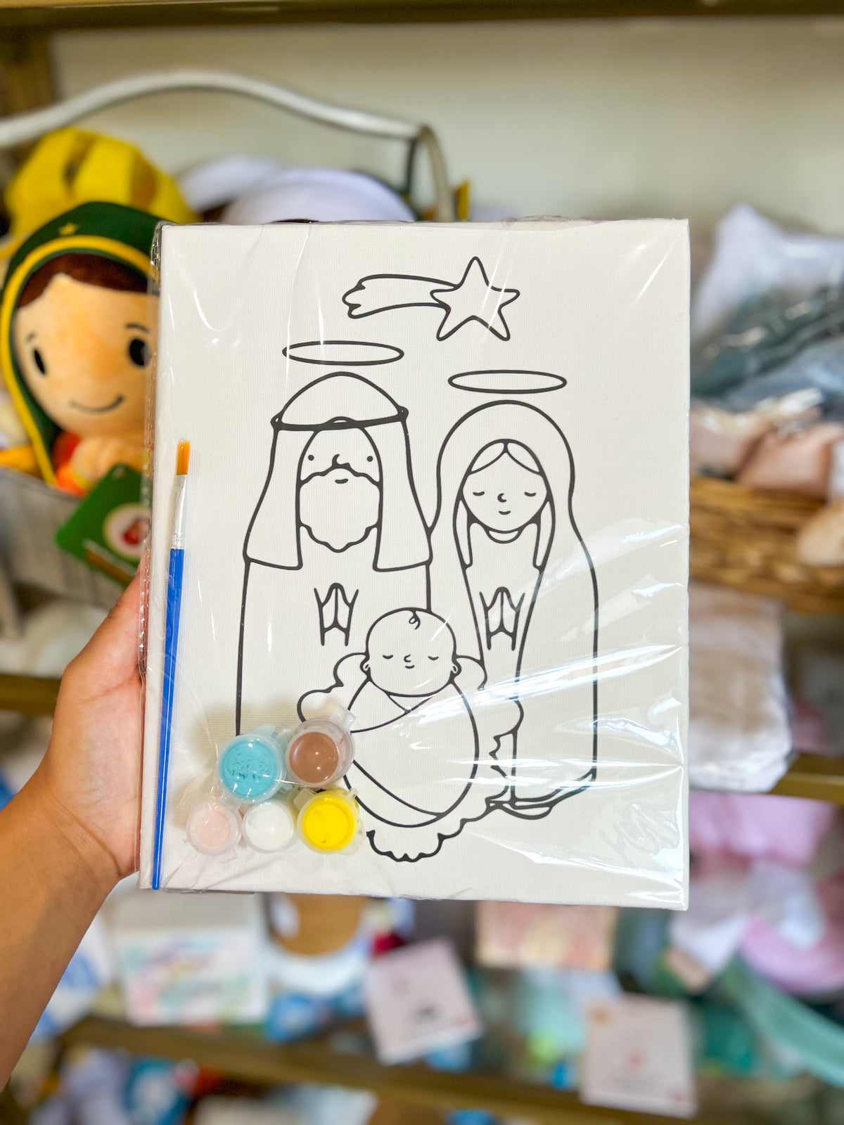 Canvas and Paint Set- Holy Family