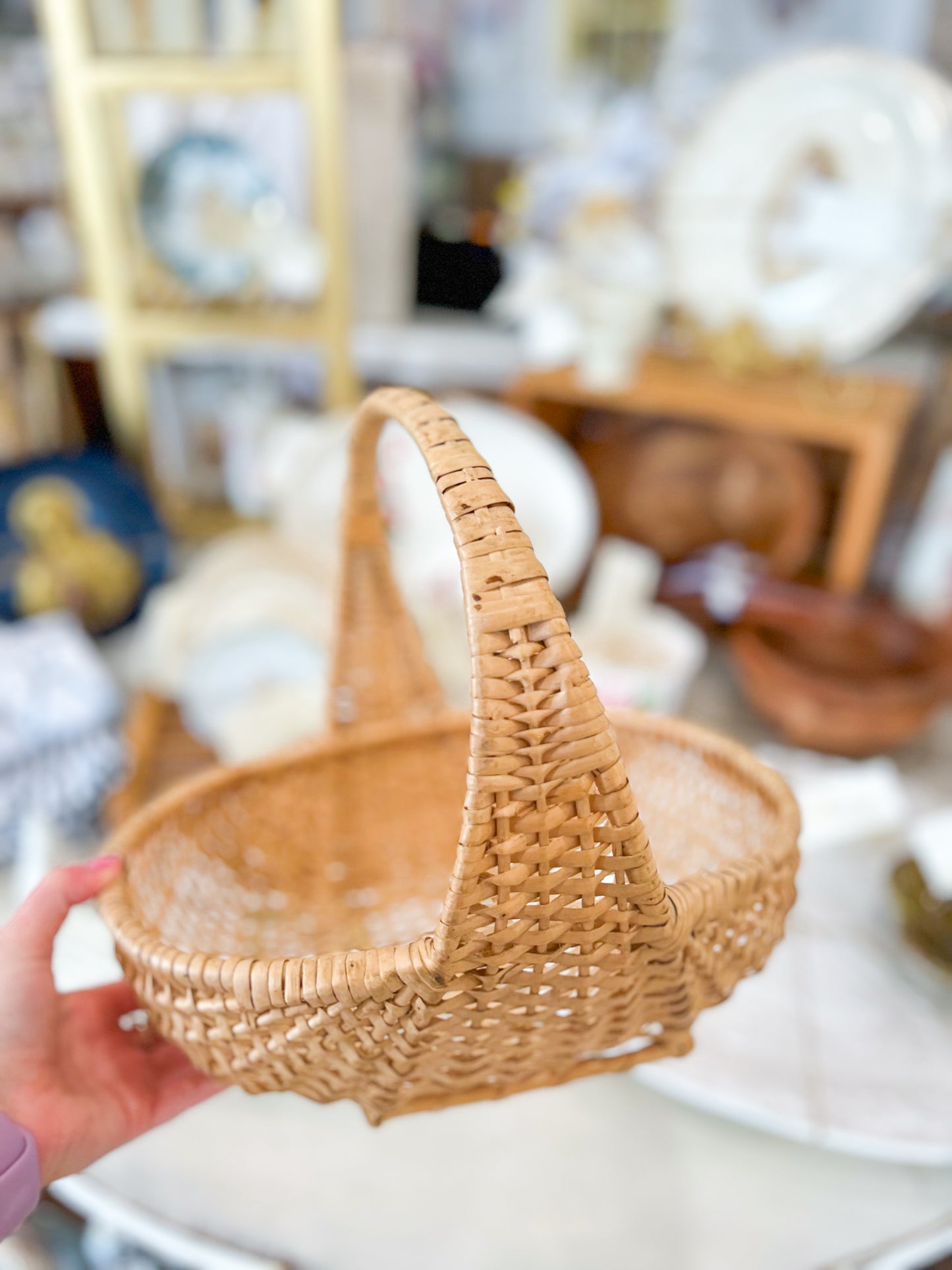 Classic Tan Wicker Basket