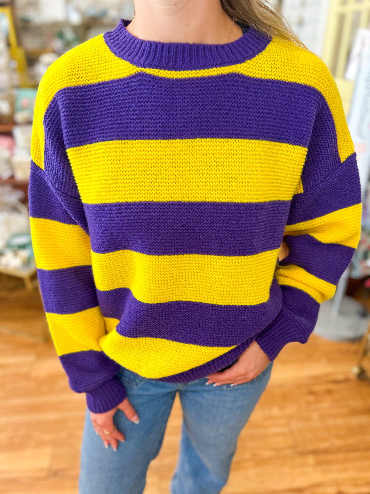 Rugby Striped Sweater-MN2418