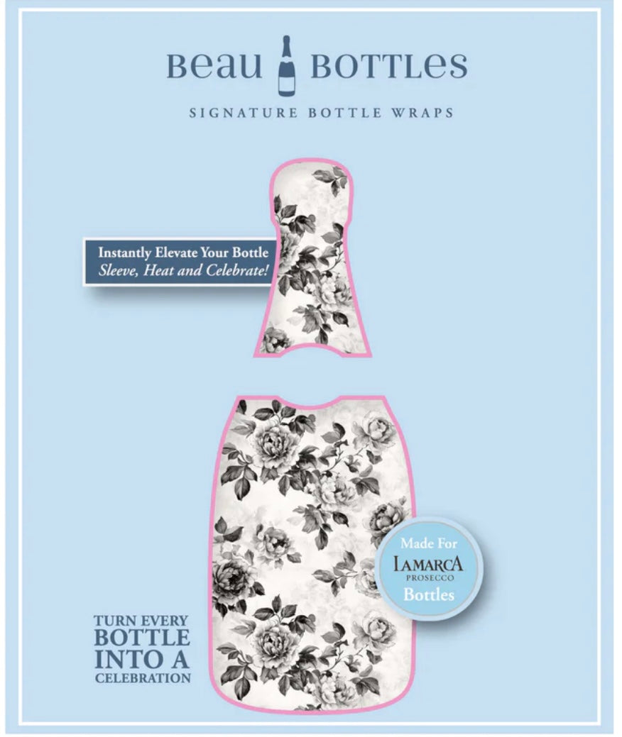 Beau Bottle Black and White Floral - La Marca Edition