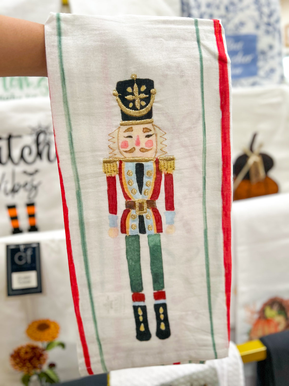 Merry Nutcracker Hand Towel