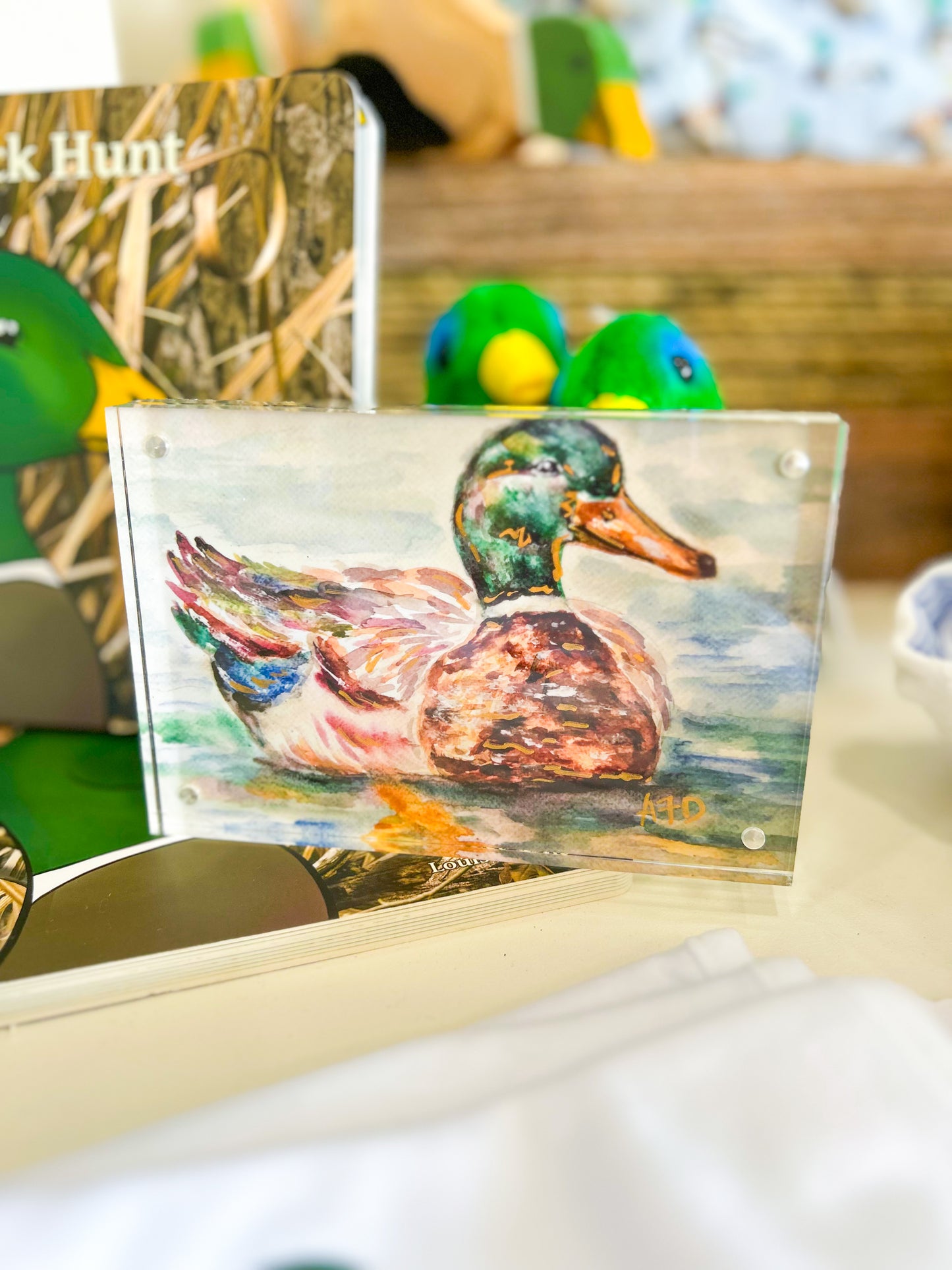 4x6 Watercolor Duck Art