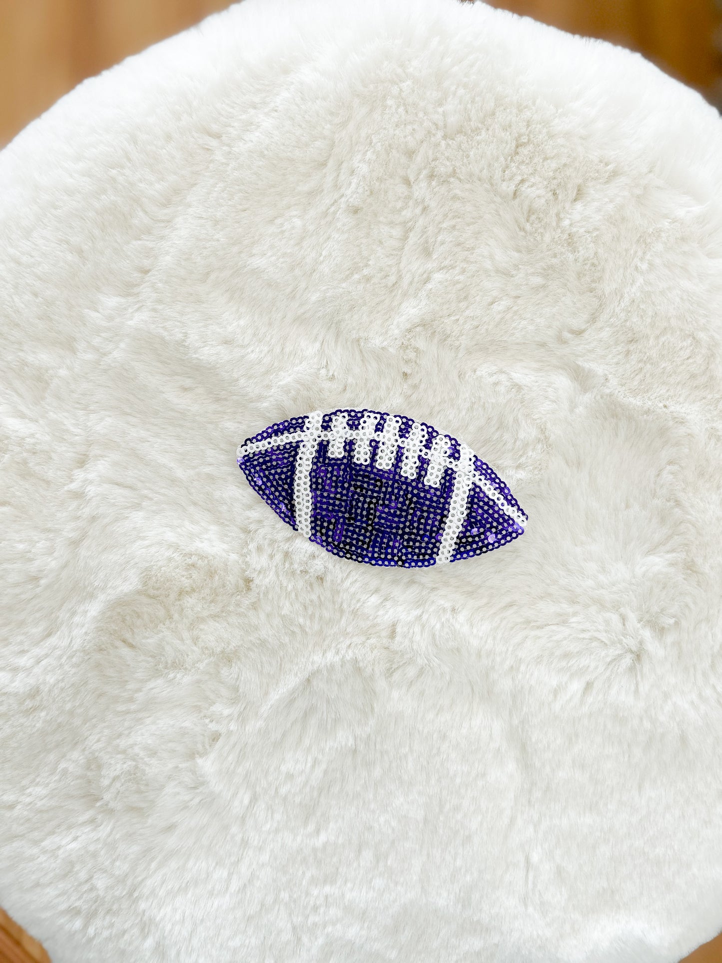 Patch- Small Sequin Colored Football