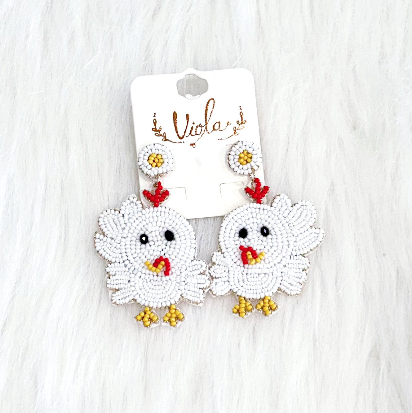 Chicken on the Run Earrings