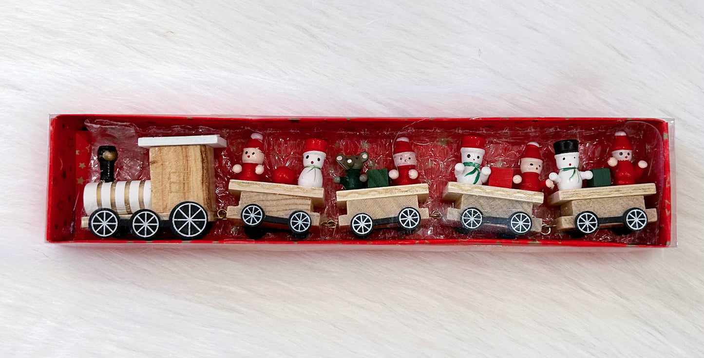 Wooden Christmas Train