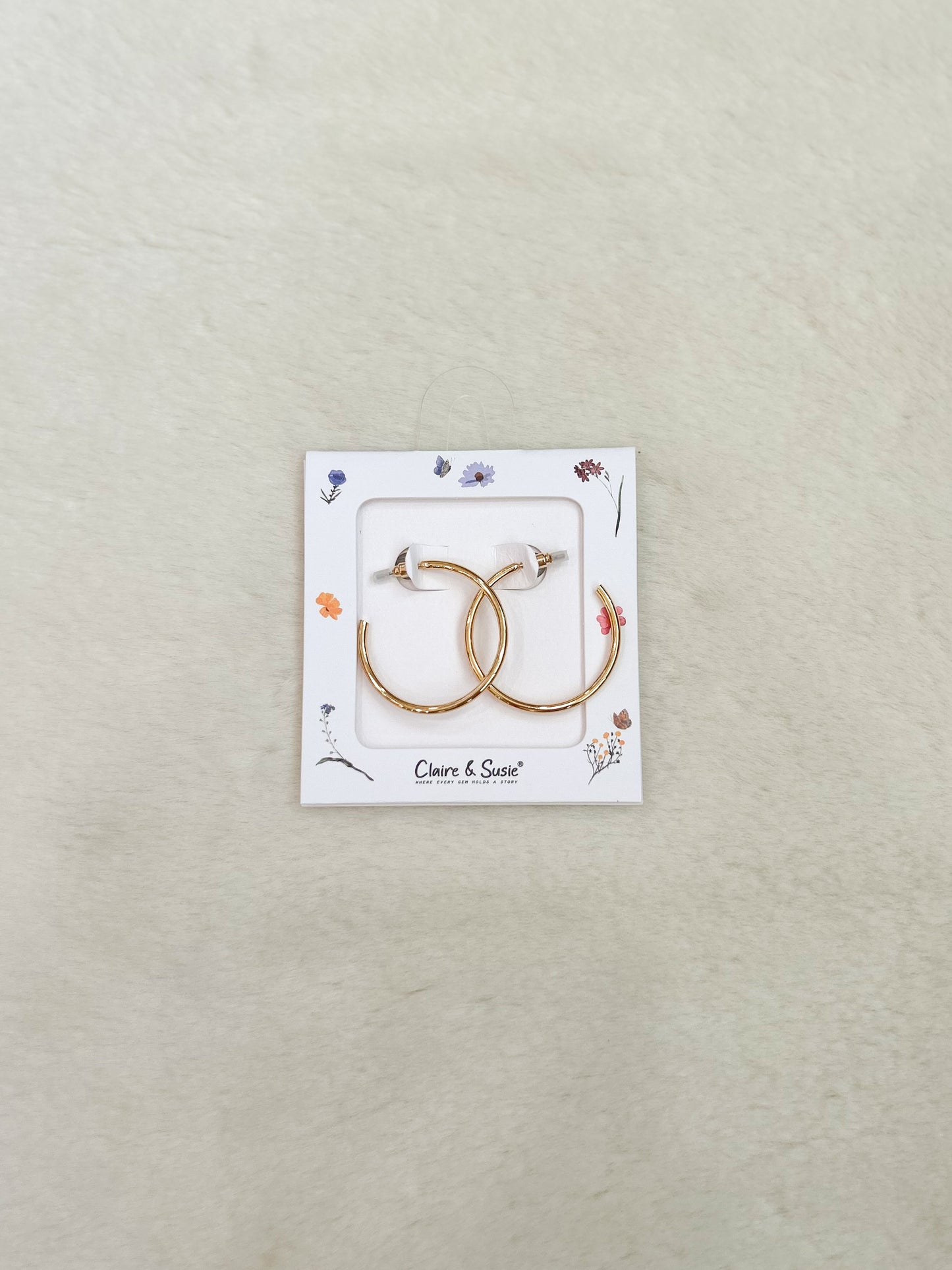 Claire & Susie Elowen Gold Hoop Earrings