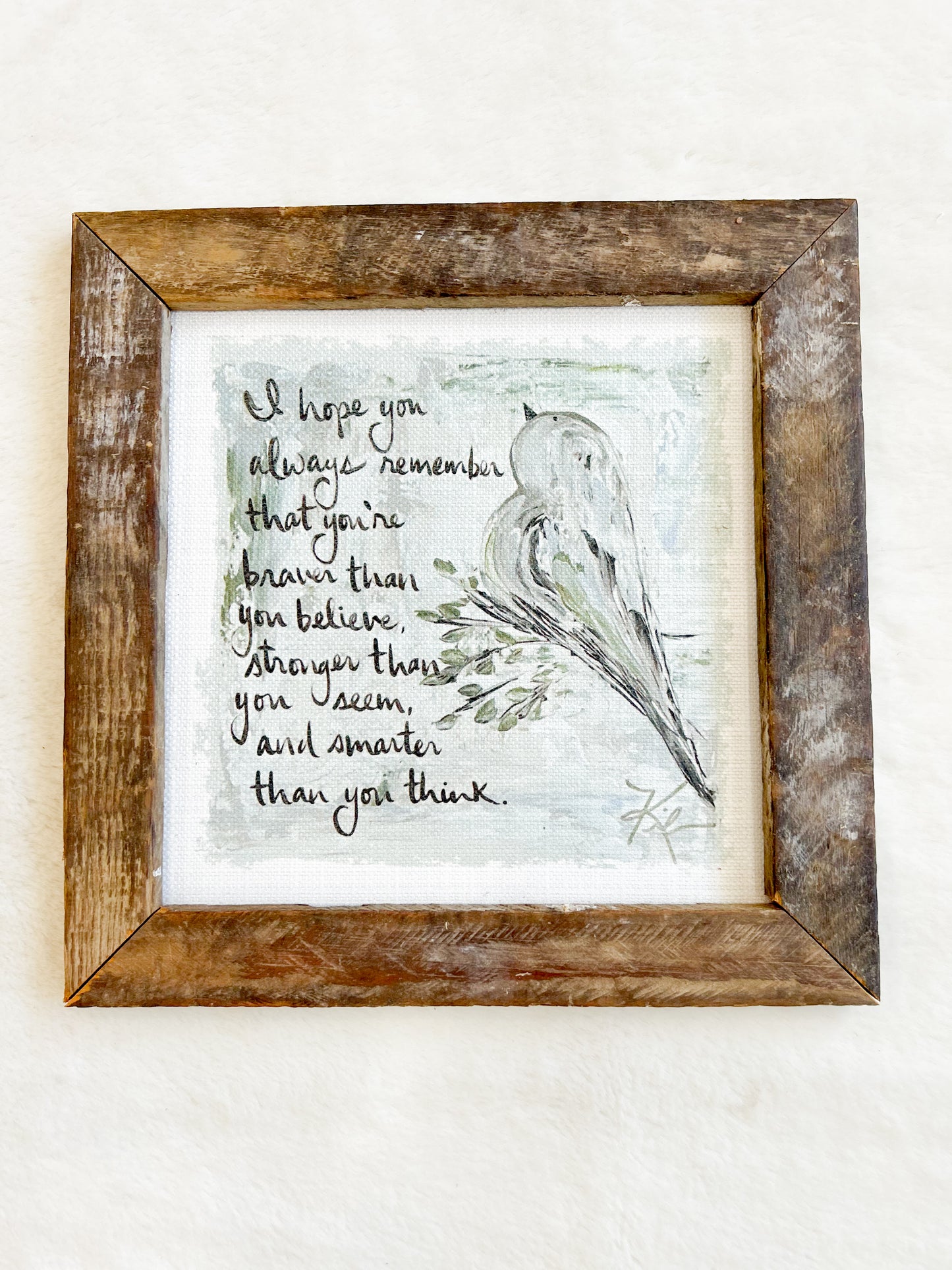 GA I Hope You 12x12 Framed Art