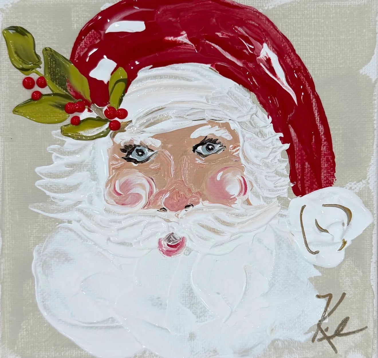 Saint Nick Santa 2026 Square Pillow