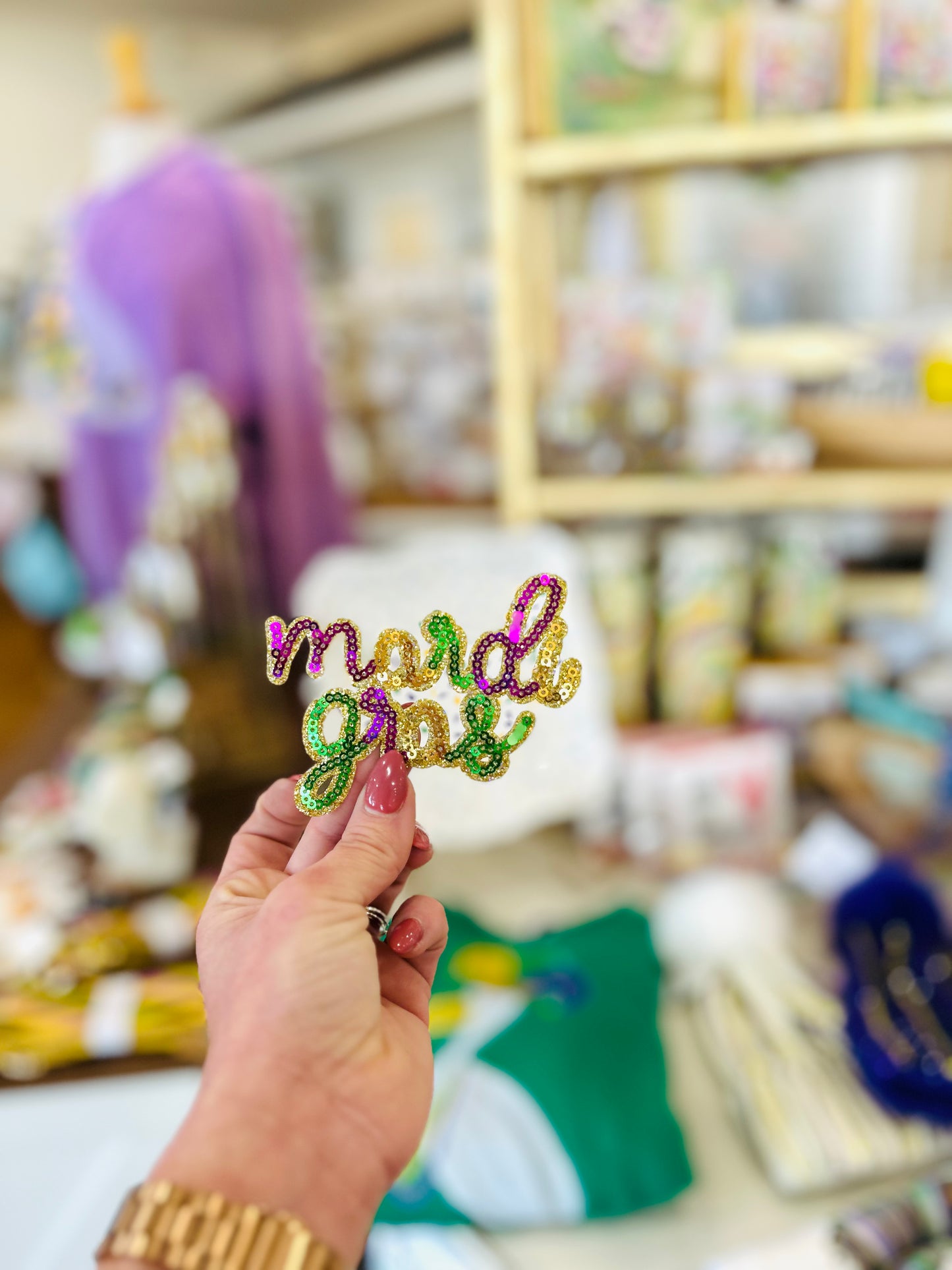 Patch- Mini Mardi Gras Glam