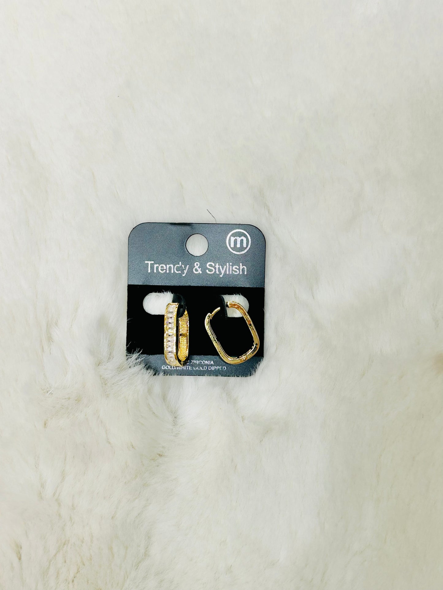 Zoelle Gold & Diamonds Huggie Hoop Earrings