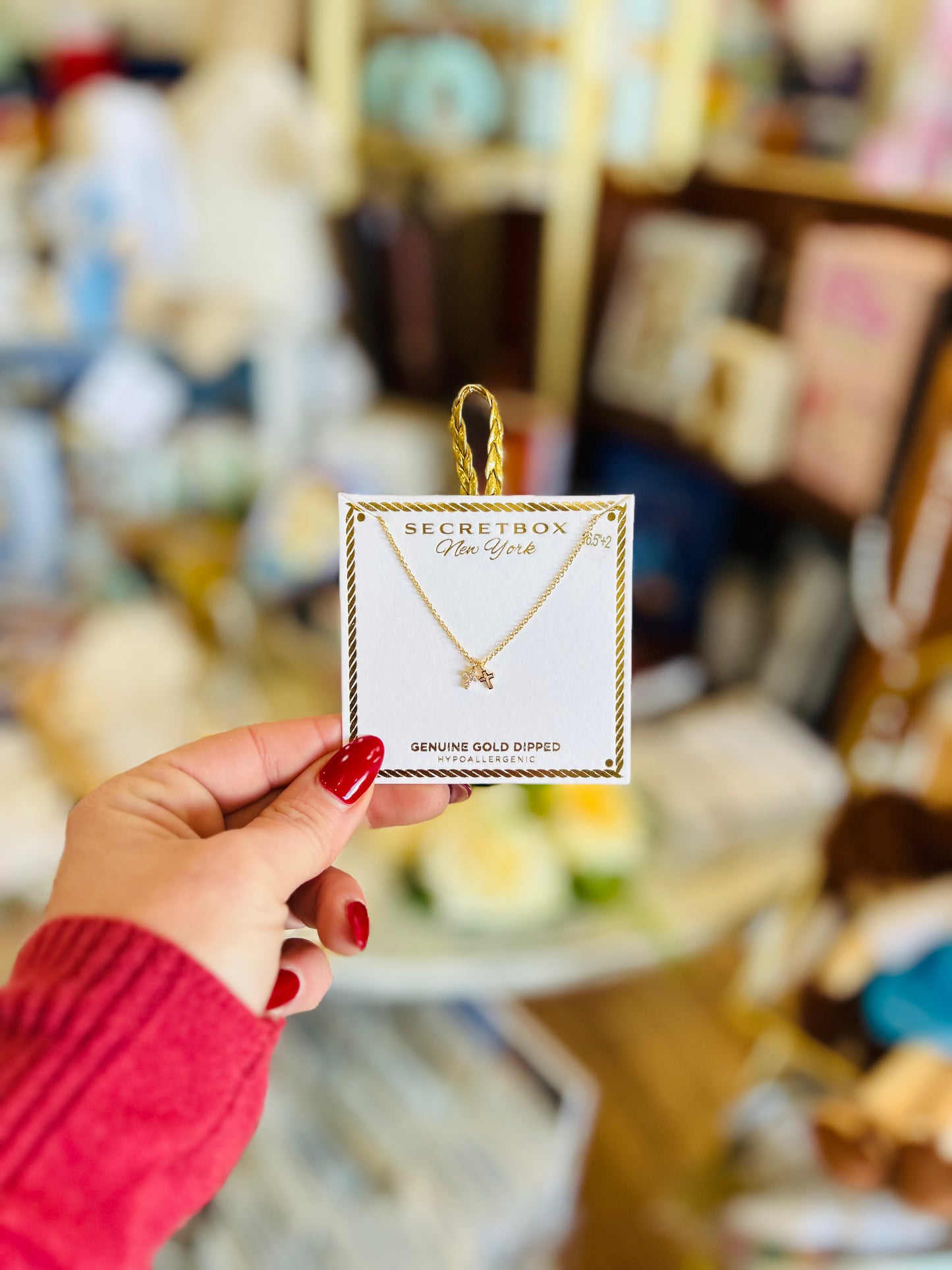 Secretbox Double Cross Necklace